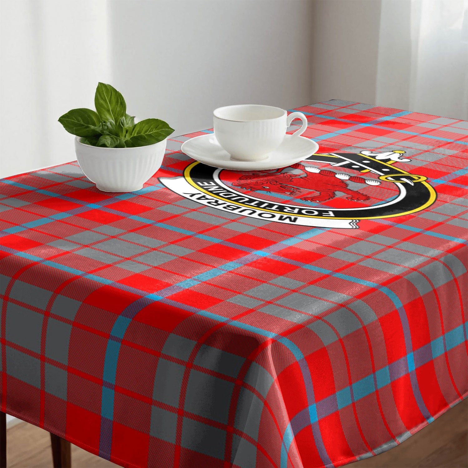 Moubray Tartan Crest Tablecloth