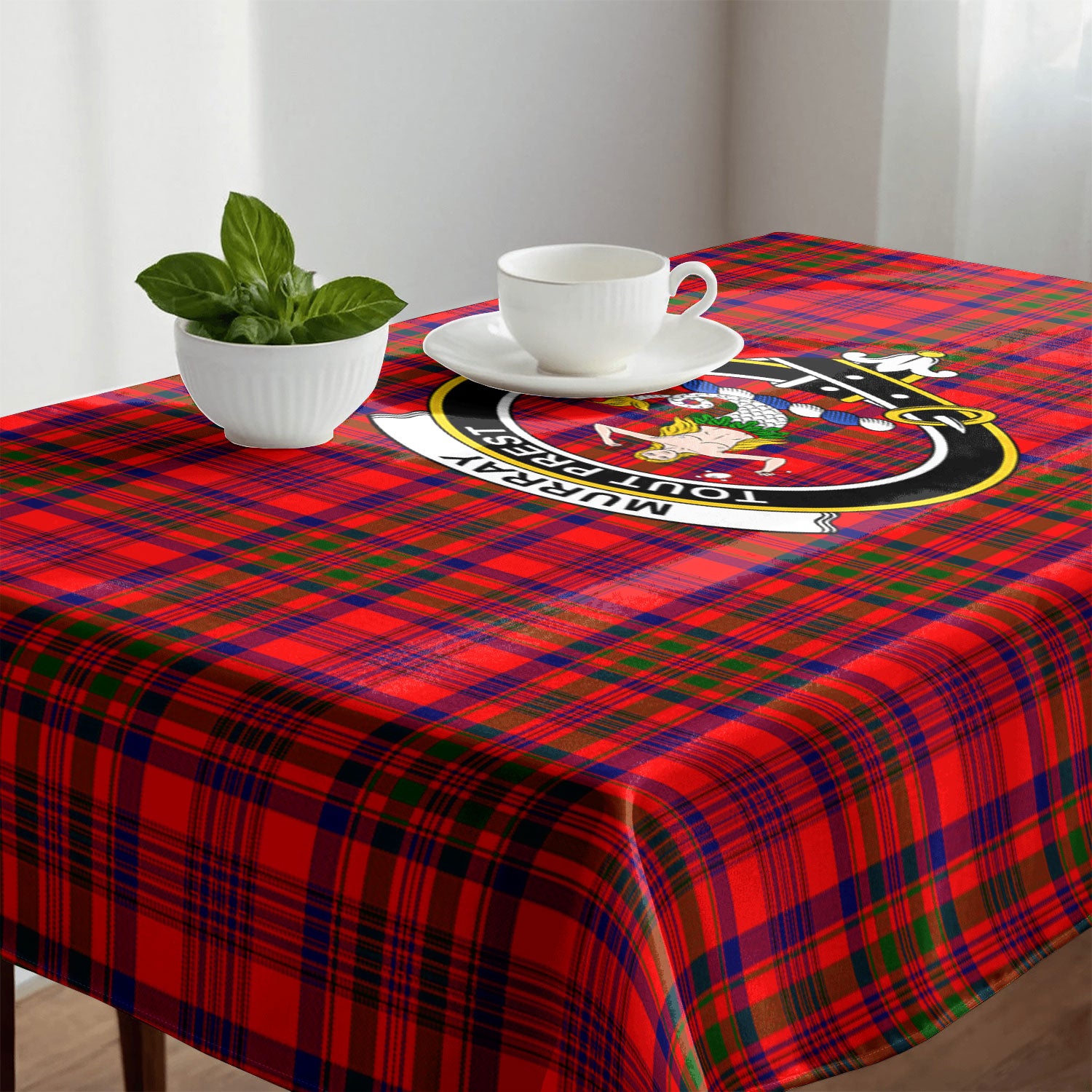 Murray (of Dysart) Tartan Crest Tablecloth