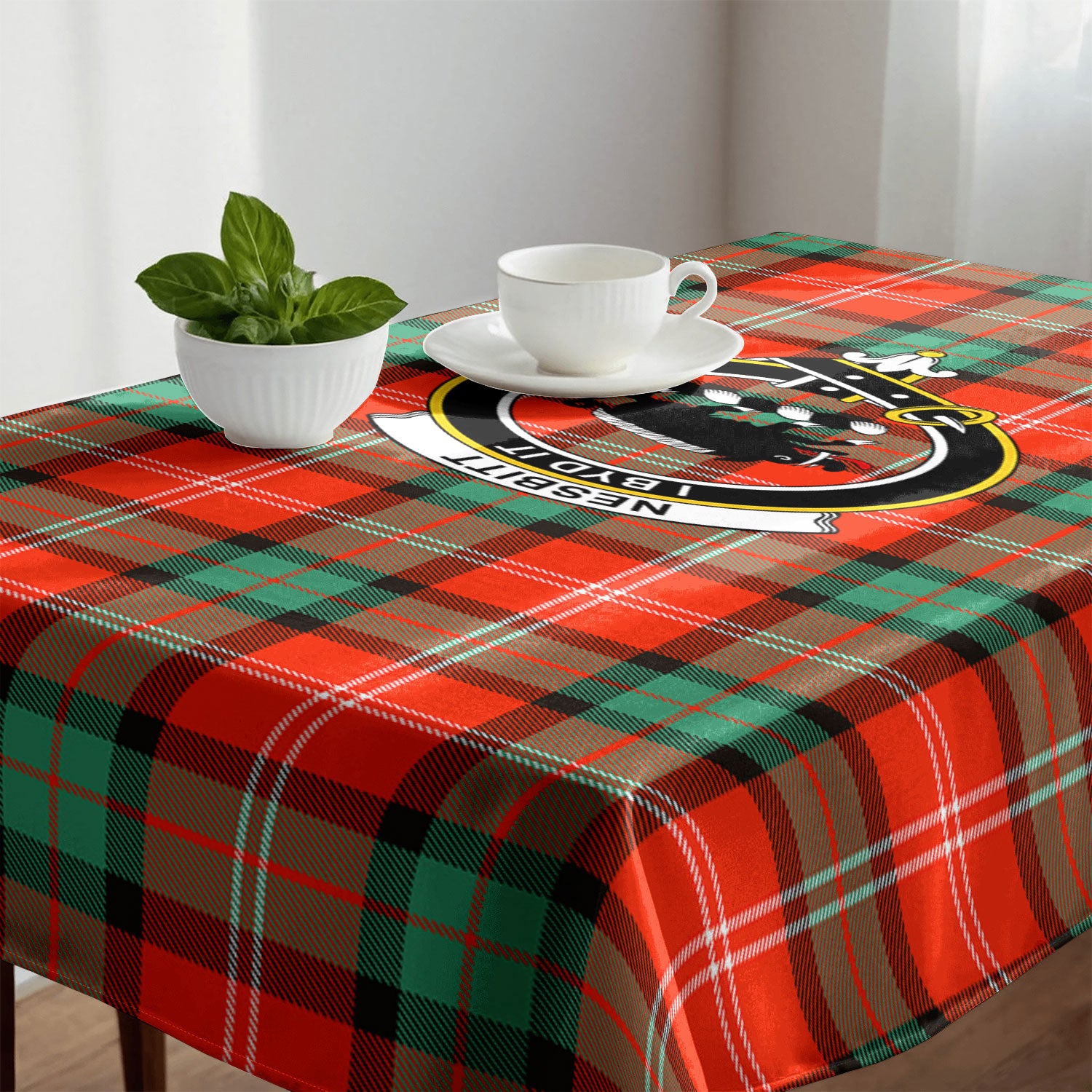 Nesbitt Ancient Tartan Crest Tablecloth