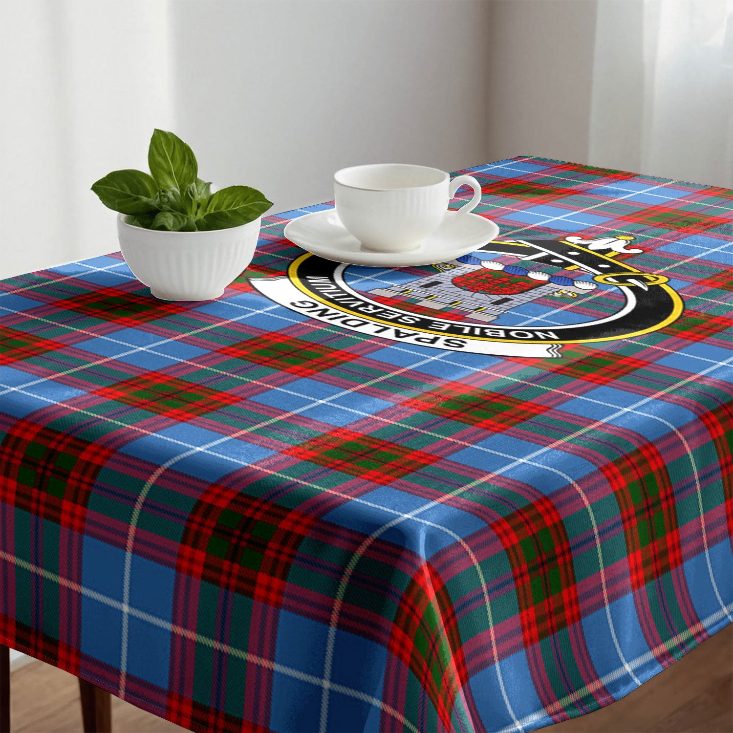 Spalding Tartan Crest Tablecloth