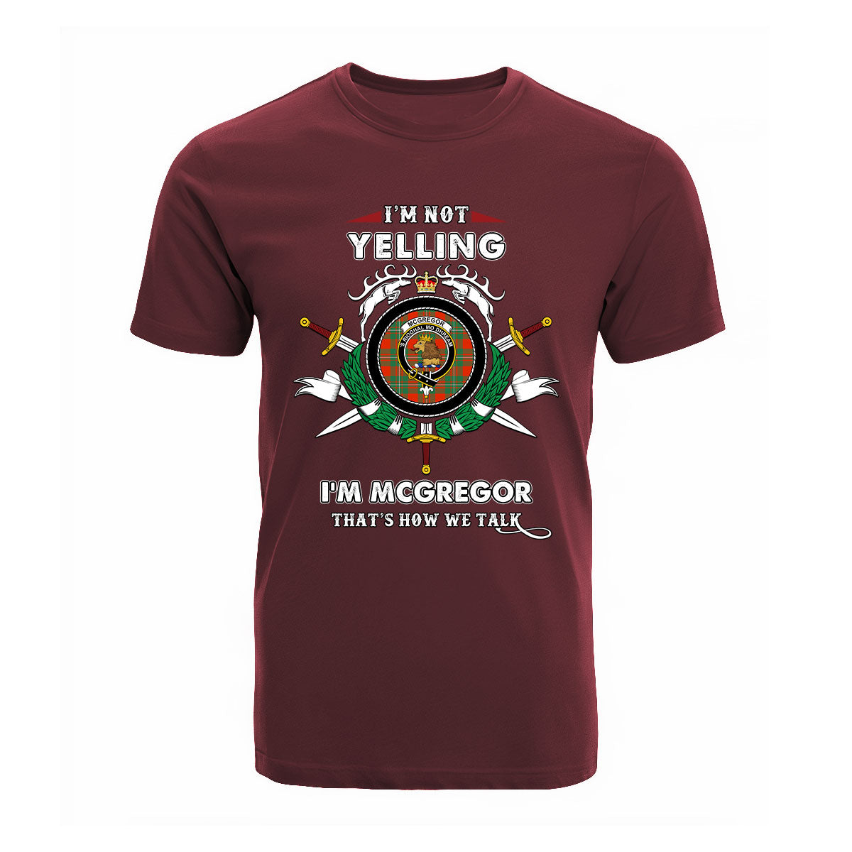 McGregor Ancient Tartan Crest T-shirt - I'm not yelling style