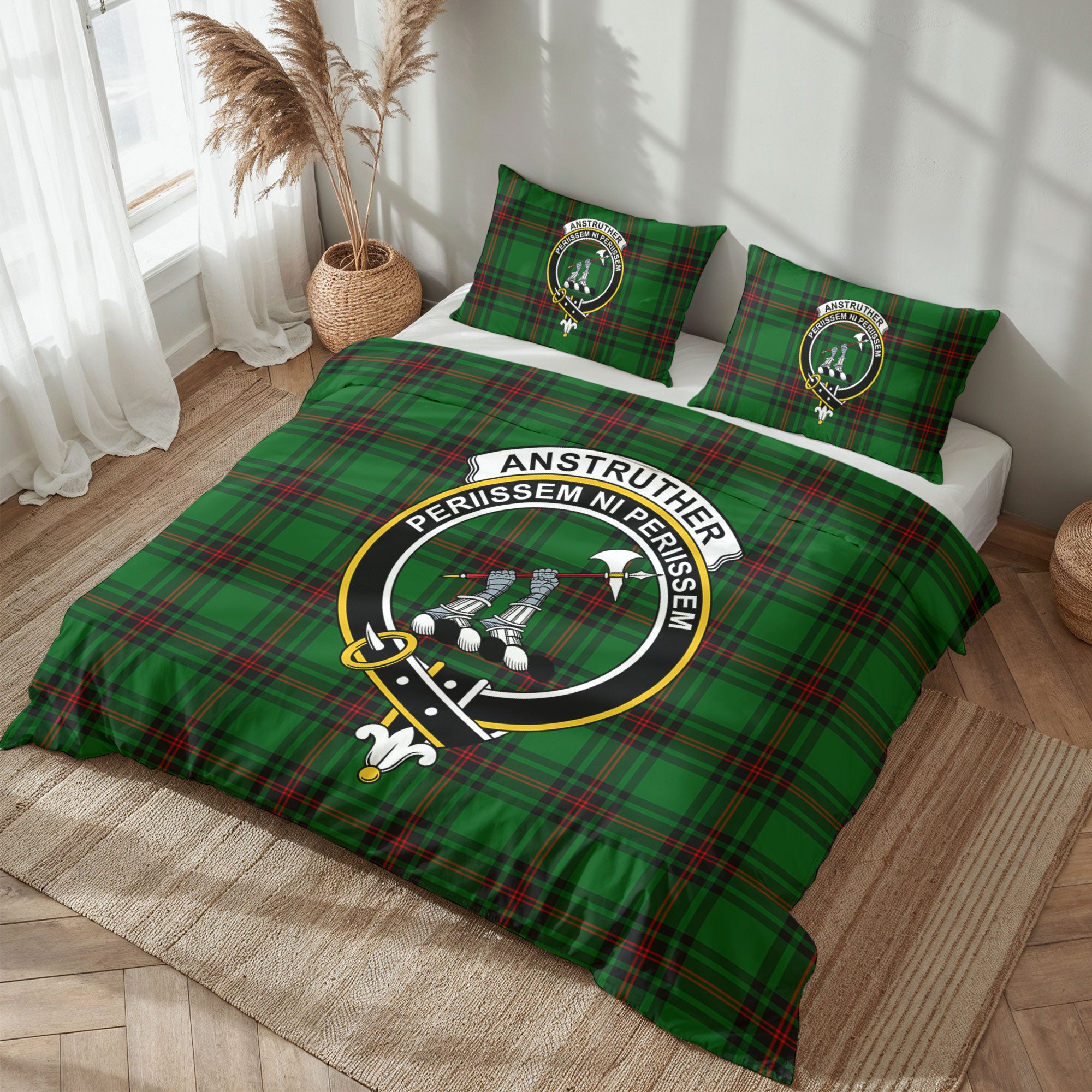 Anstruther Tartan Crest Bedding Set
