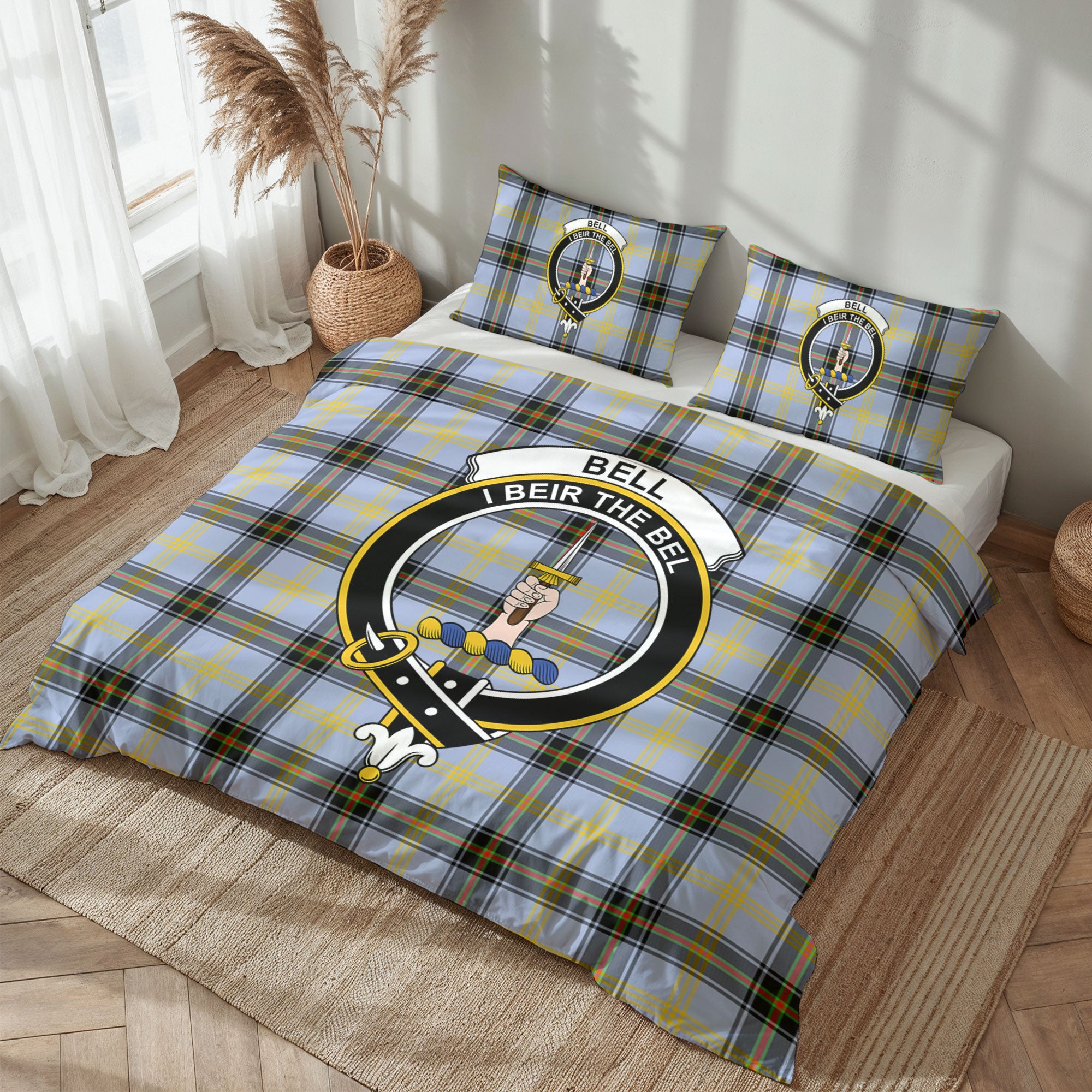 Bell of the Borders Tartan Crest Bedding Set