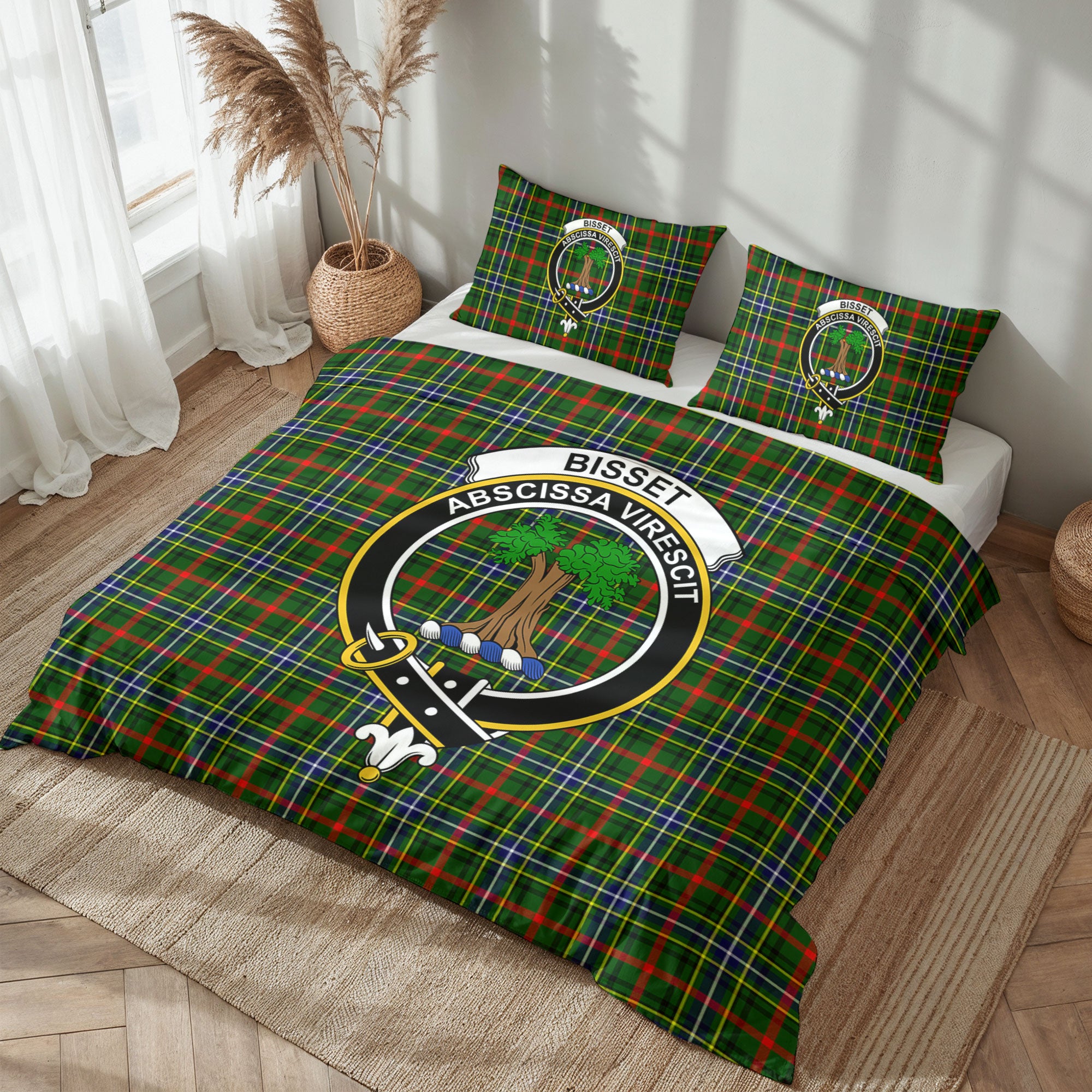 Bisset Tartan Crest Bedding Set