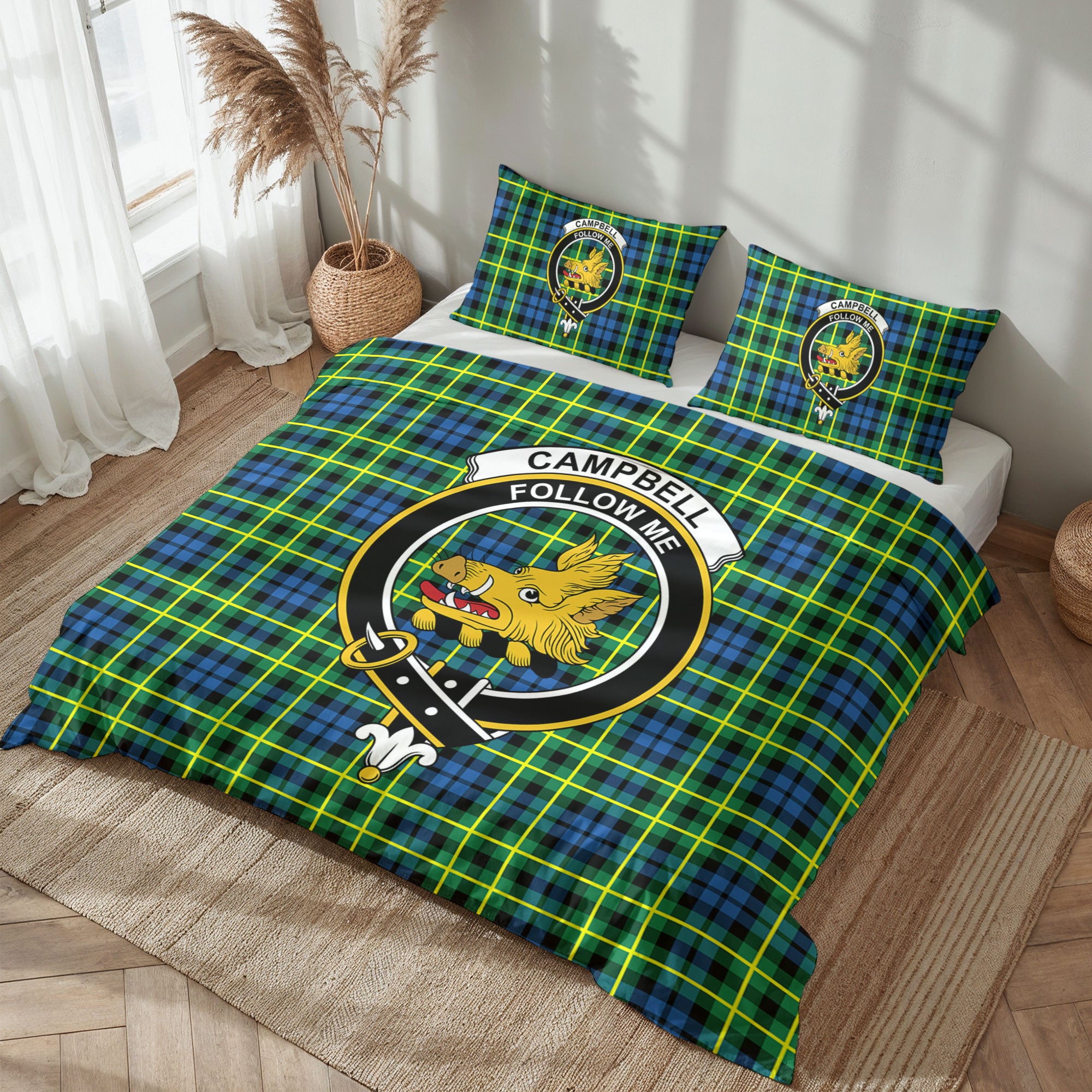 Campbell of Breadalbane Ancient Tartan Crest Bedding Set