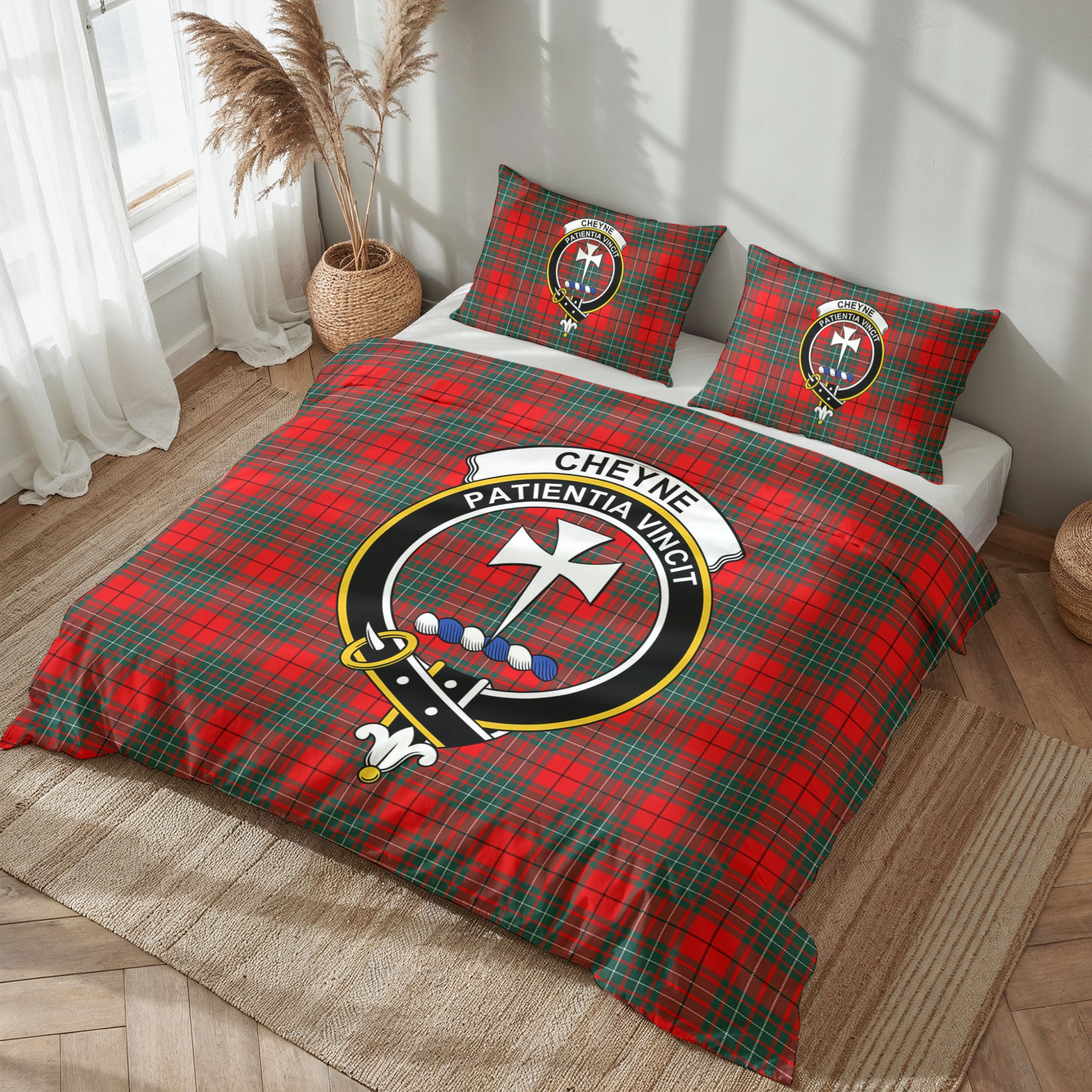 Cheyne Tartan Crest Bedding Set