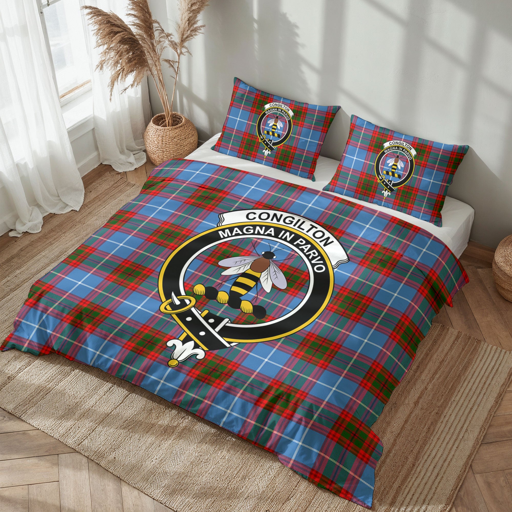 Congilton Tartan Crest Bedding Set