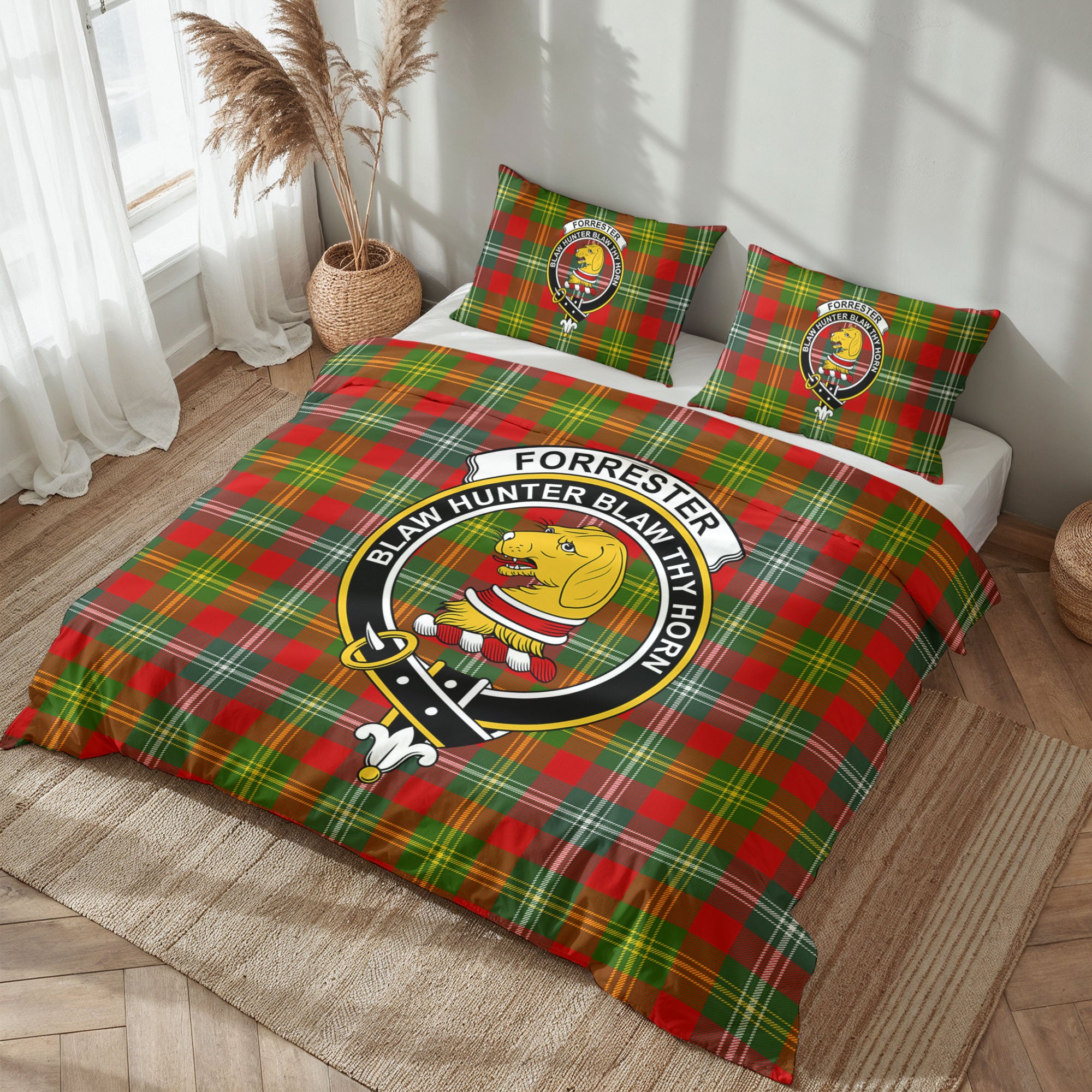 Forrester Tartan Crest Bedding Set