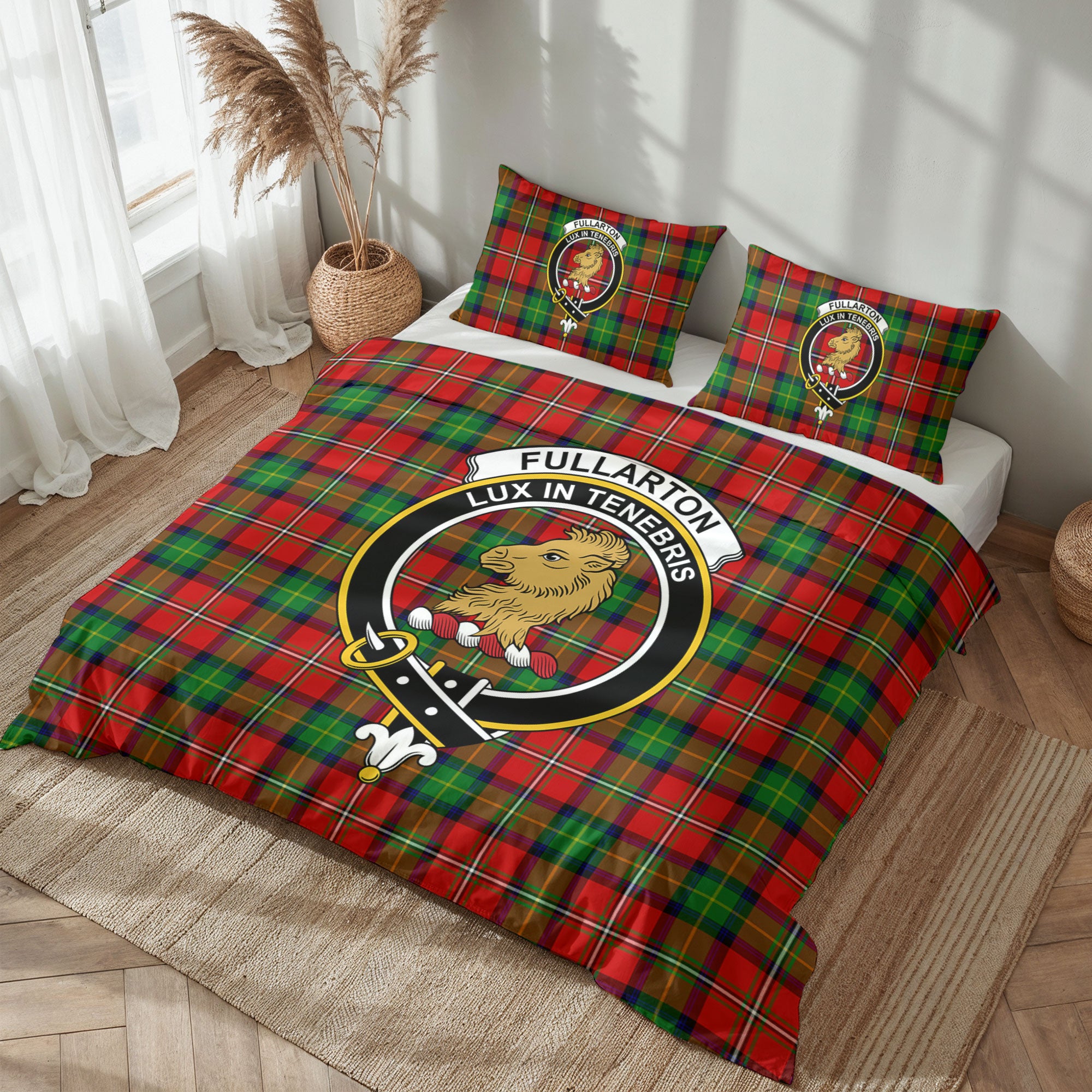 Fullarton Tartan Crest Bedding Set