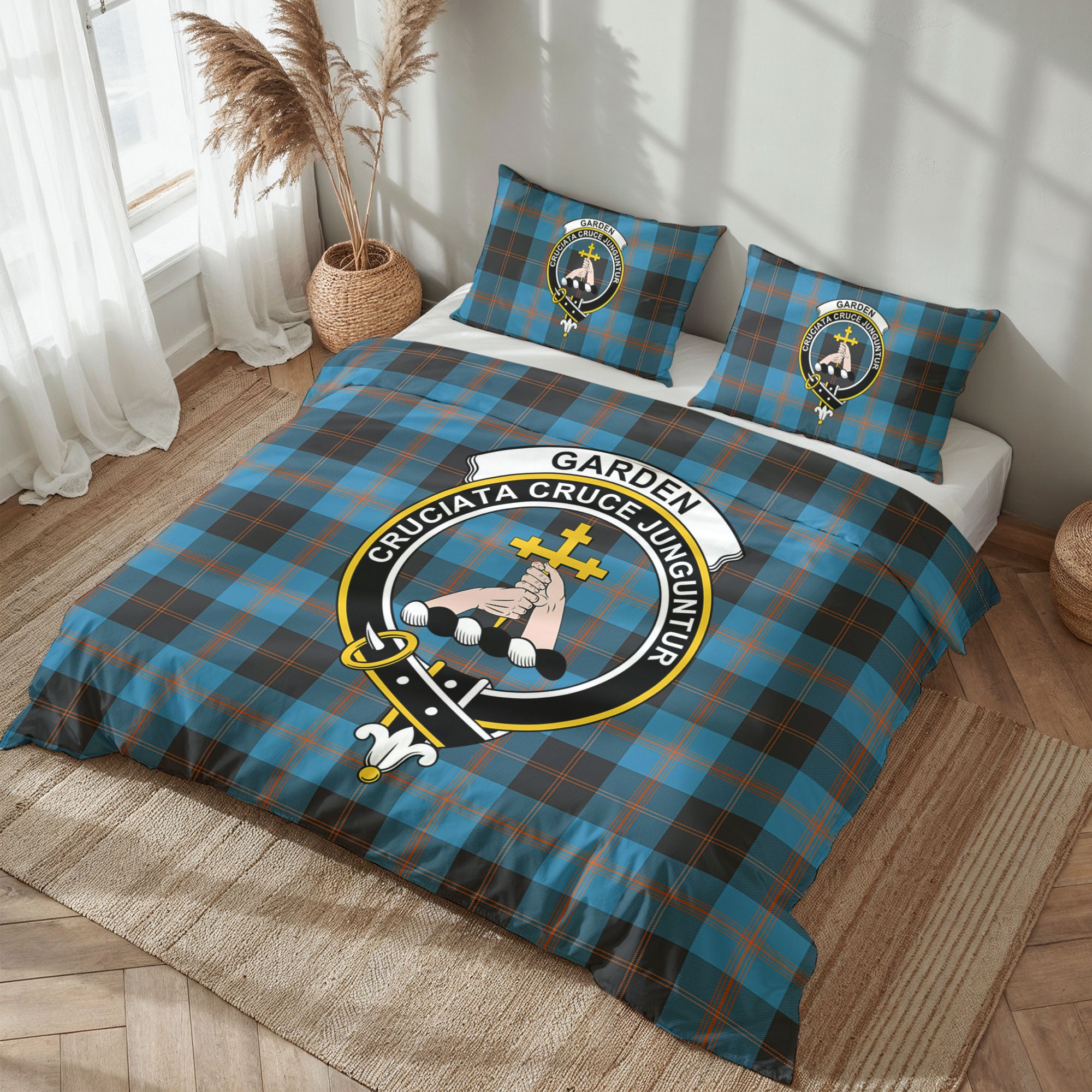 Garden Tartan Crest Bedding Set