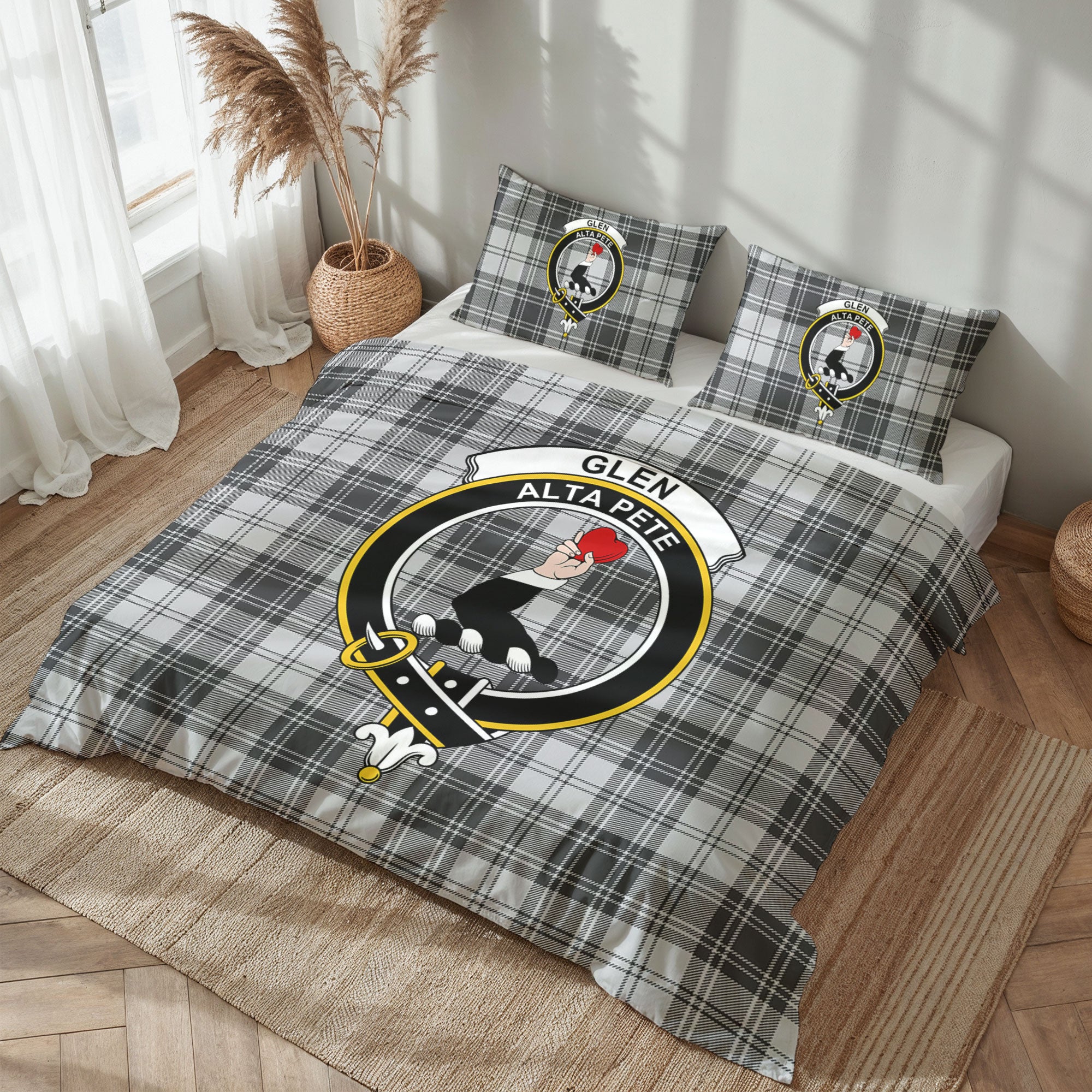 Glen Tartan Crest Bedding Set