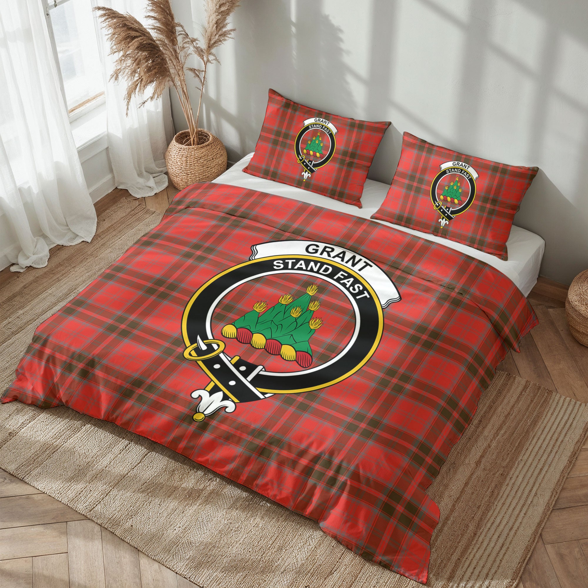 Grant Weathered  Tartan Crest Bedding Set