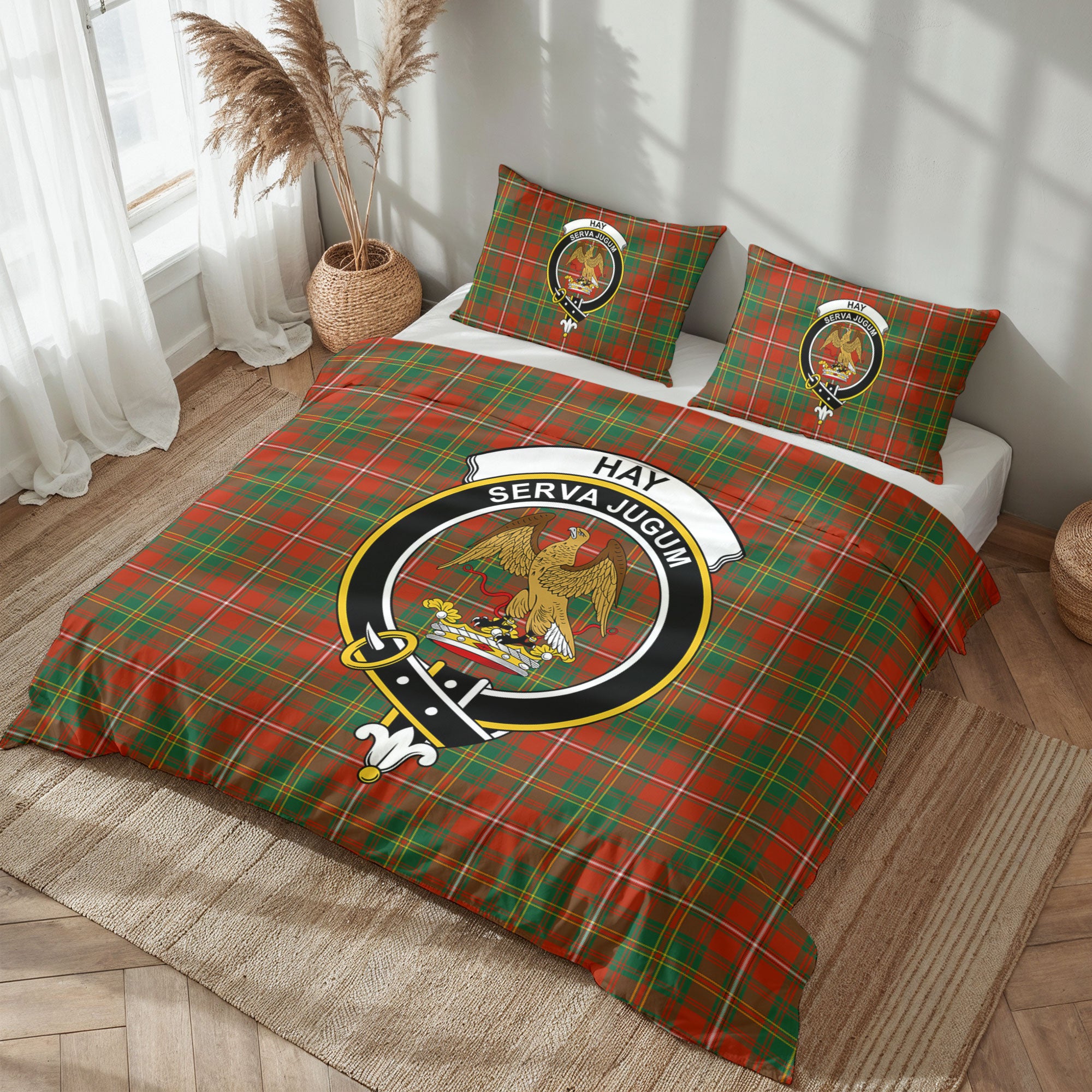 Hay Ancient Tartan Crest Bedding Set