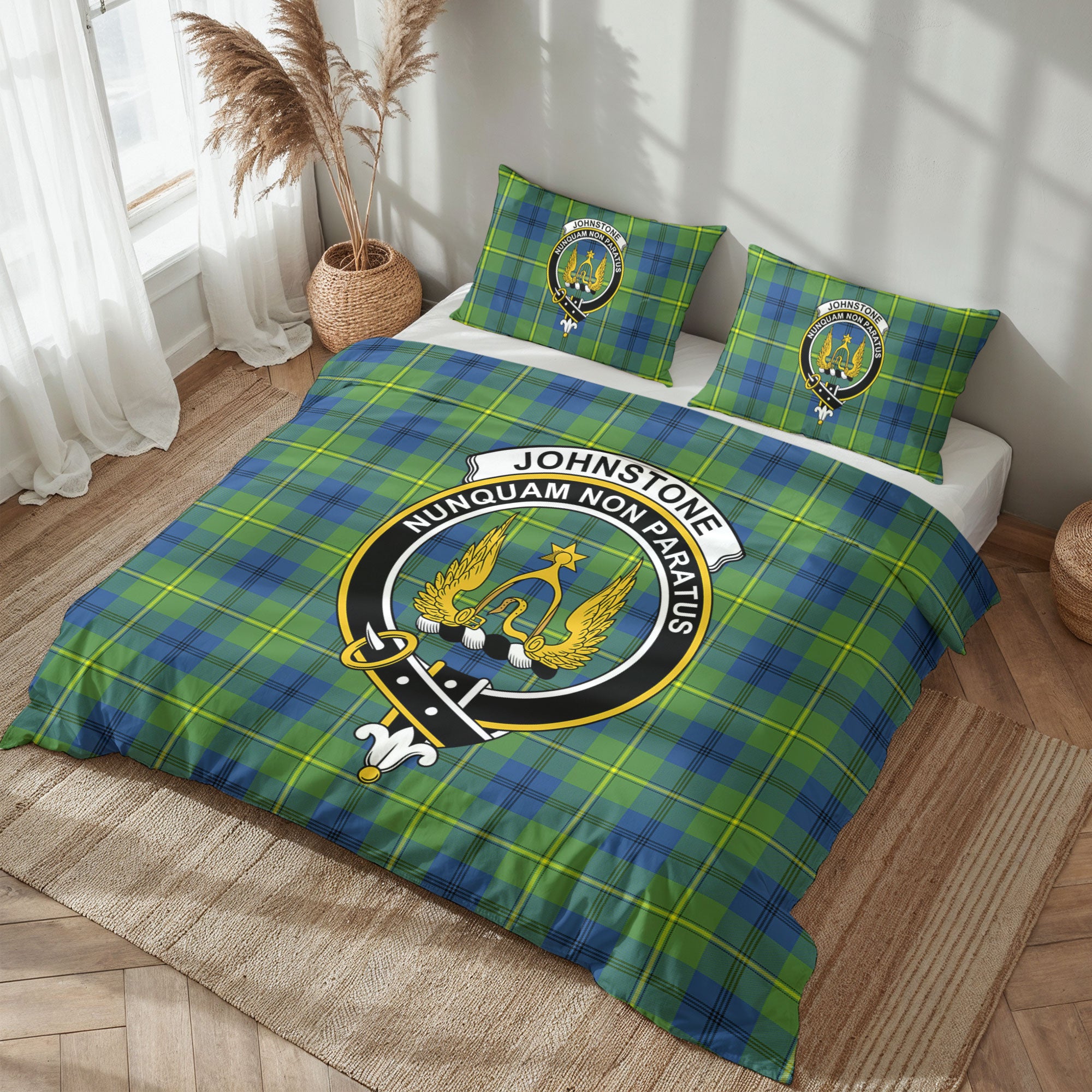 Johnstone Ancient Tartan Crest Bedding Set
