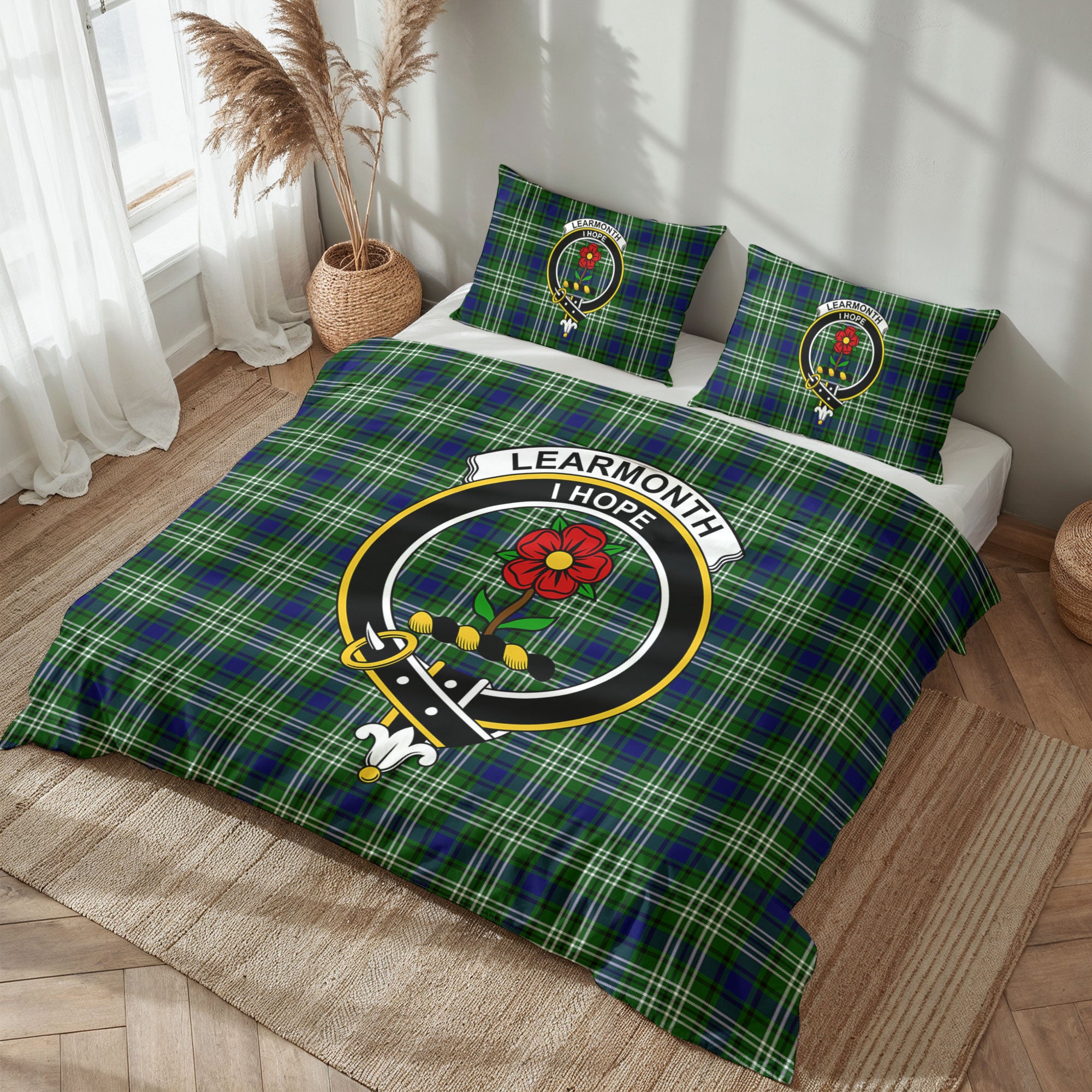 Learmonth Tartan Crest Bedding Set