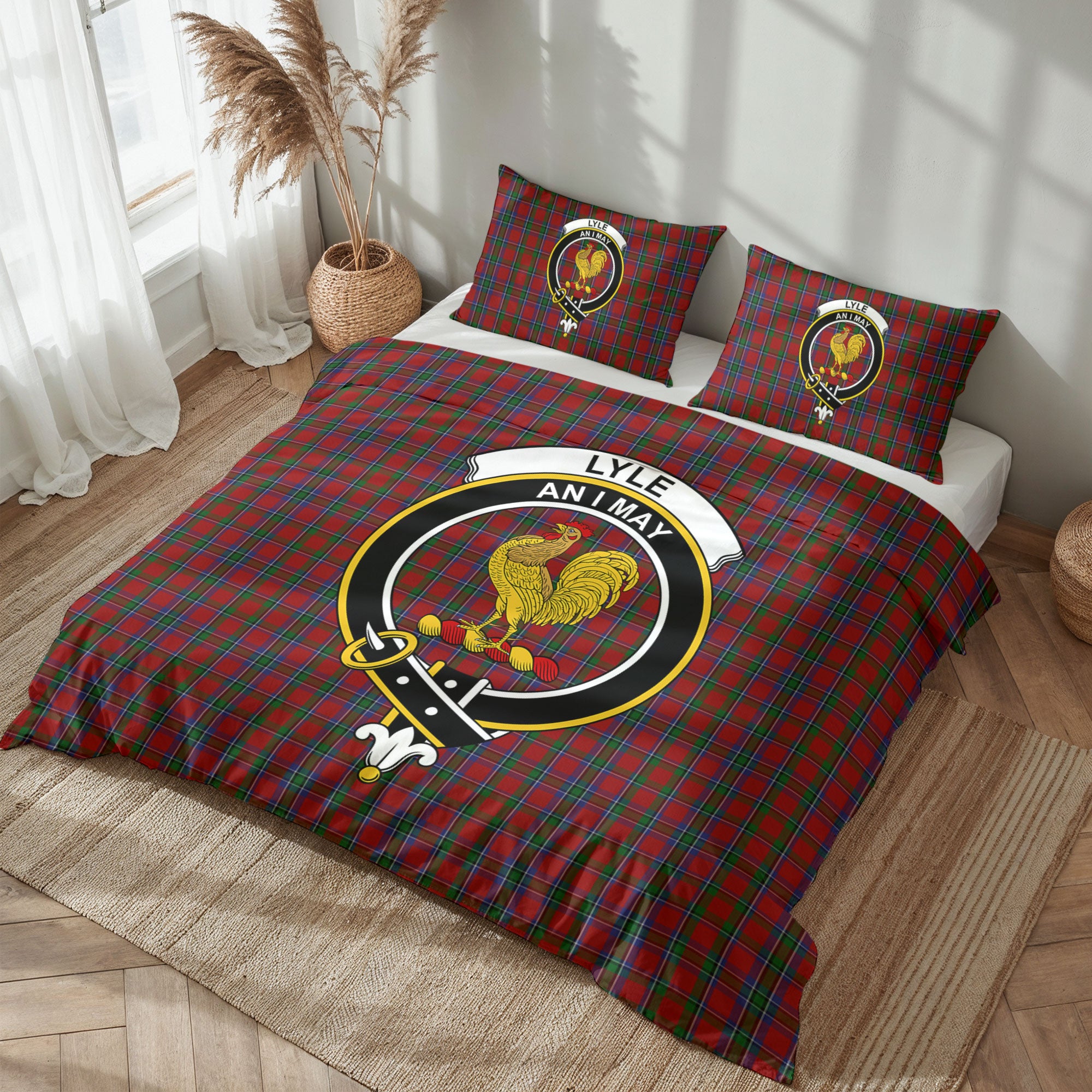 Lyle Tartan Crest Bedding Set