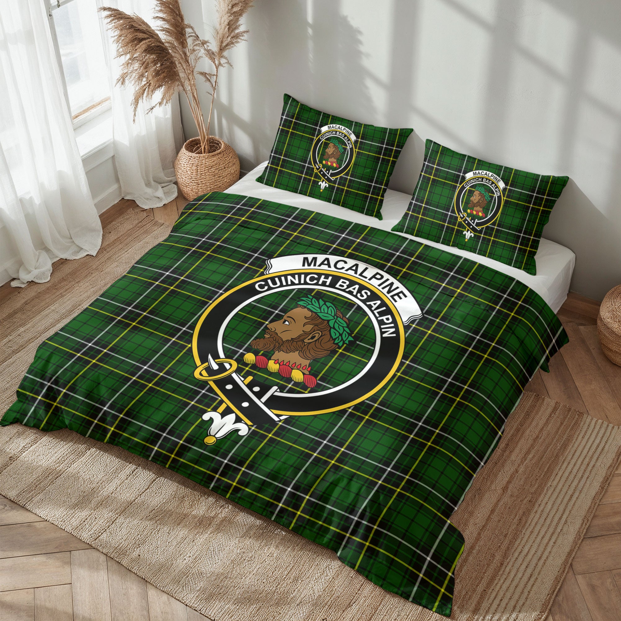 MacAlpine Modern Tartan Crest Bedding Set