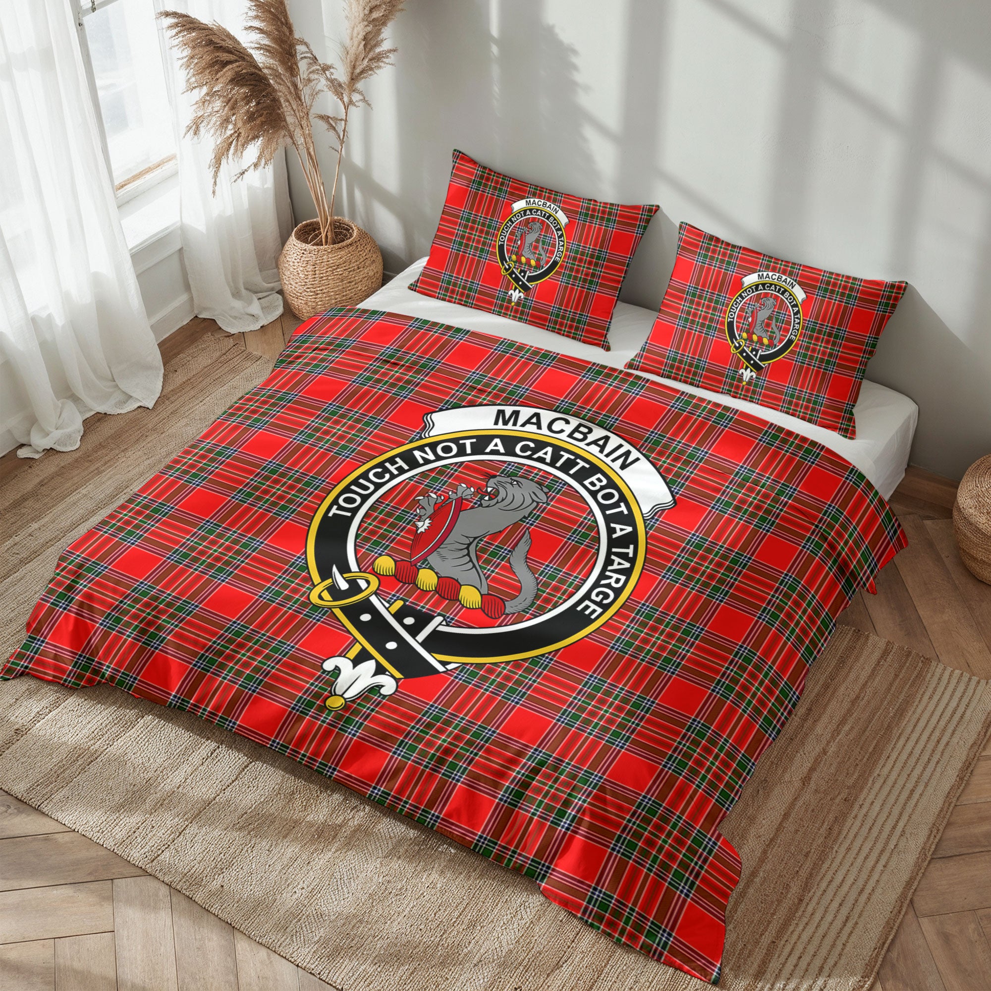 MacBain Tartan Crest Bedding Set