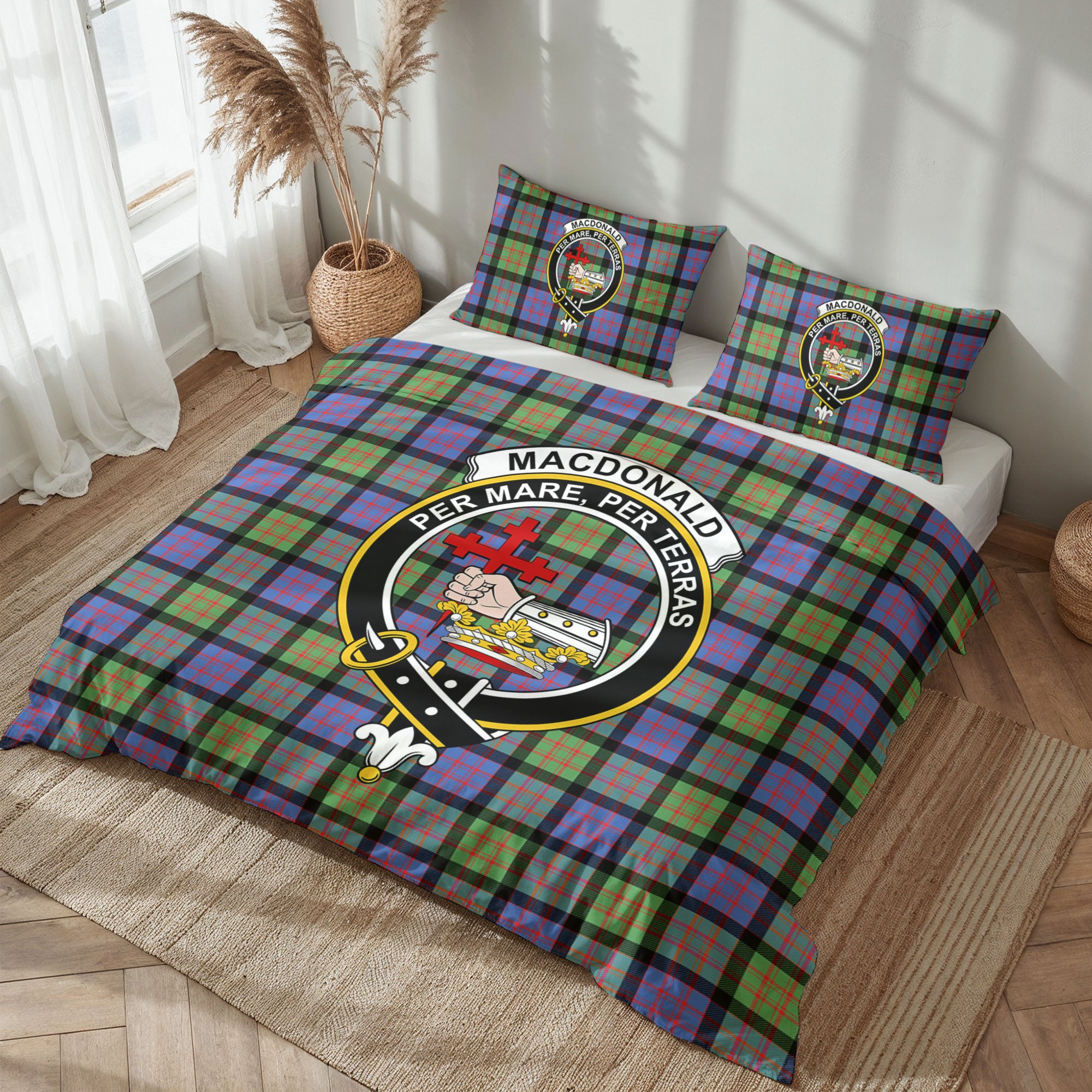MacDonald Ancient Tartan Crest Bedding Set