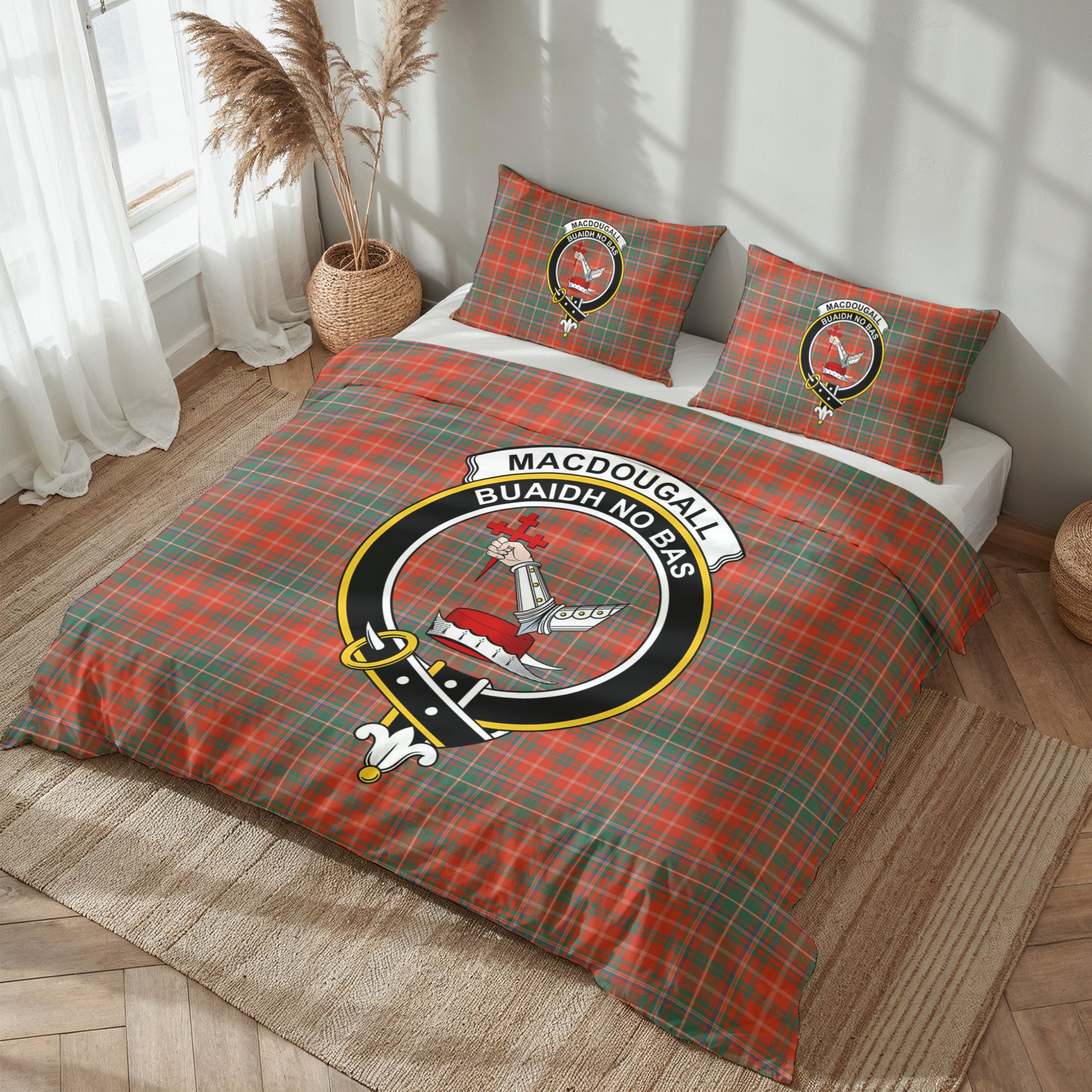 MacDougall Ancient Tartan Crest Bedding Set