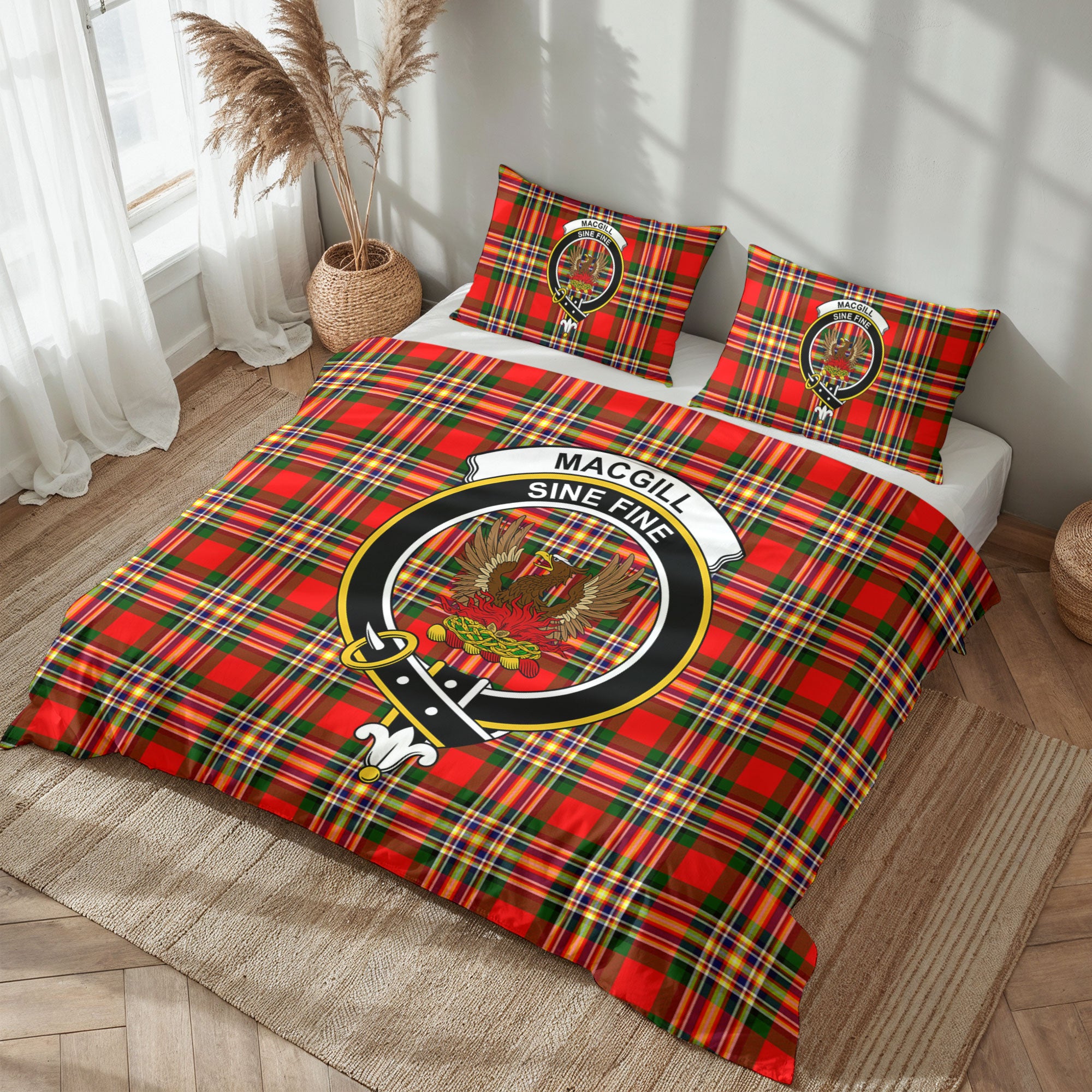 MacGill Modern Tartan Crest Bedding Set