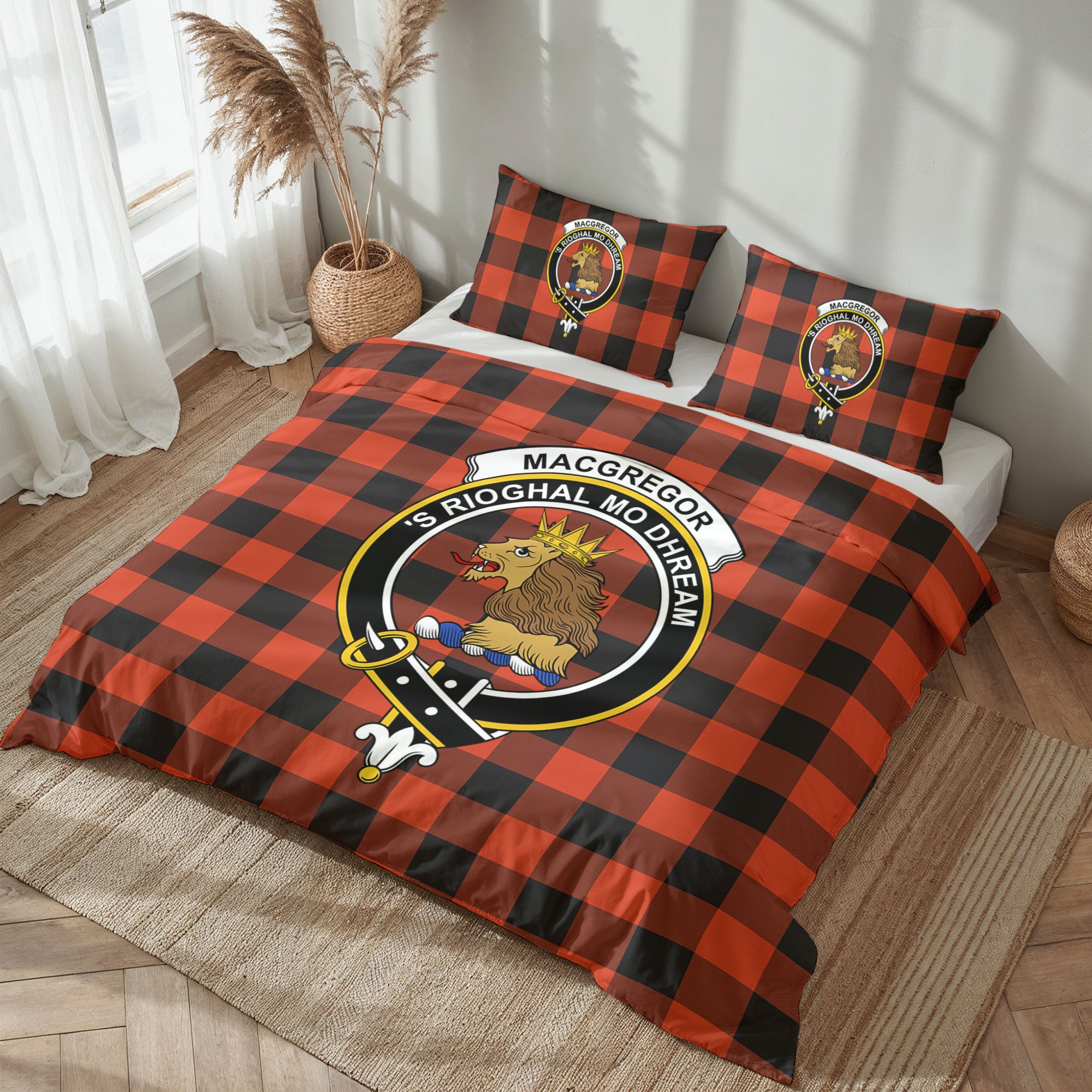 MacGregor Rob Roy Ancient Tartan Crest Bedding Set