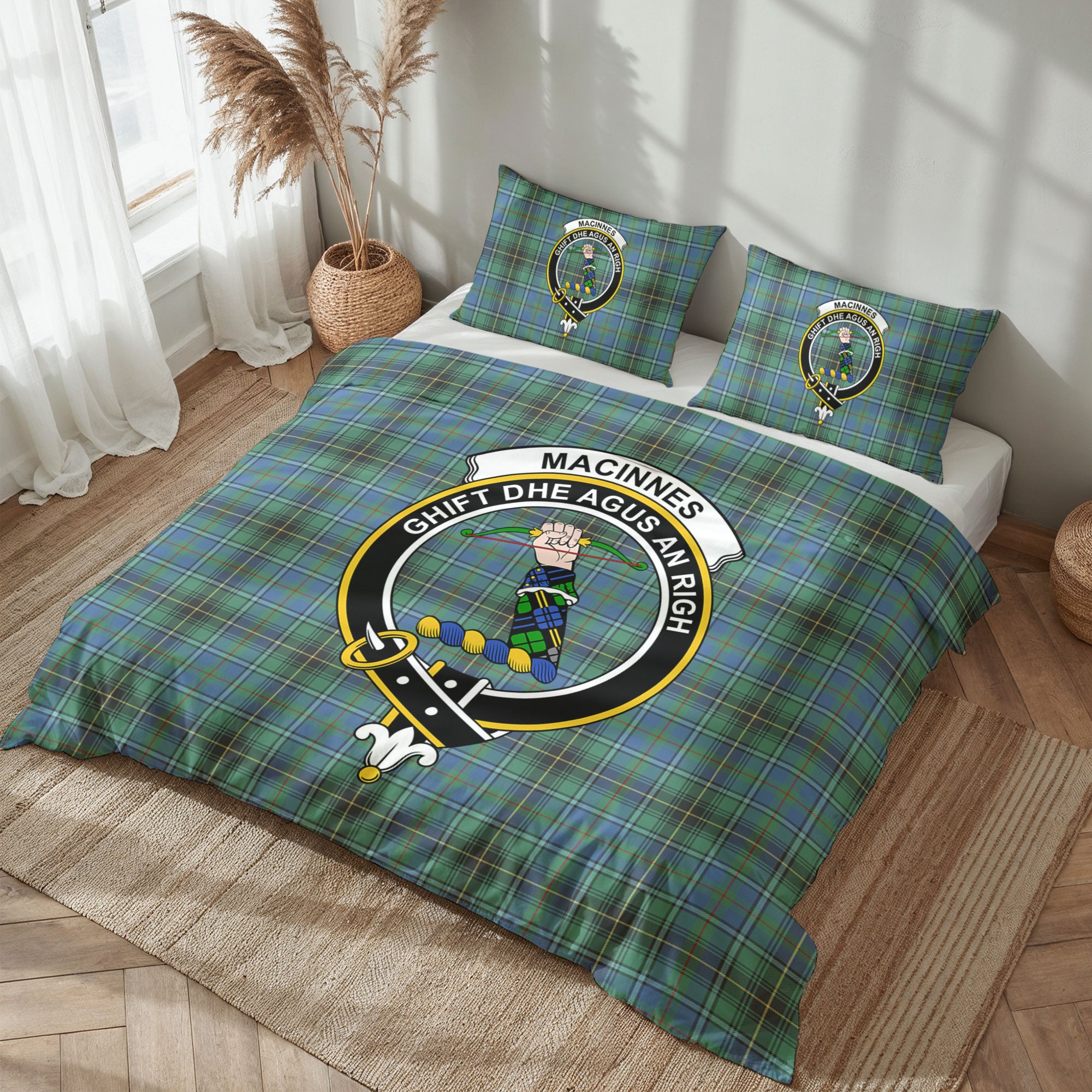 MacInnes Ancient Tartan Crest Bedding Set