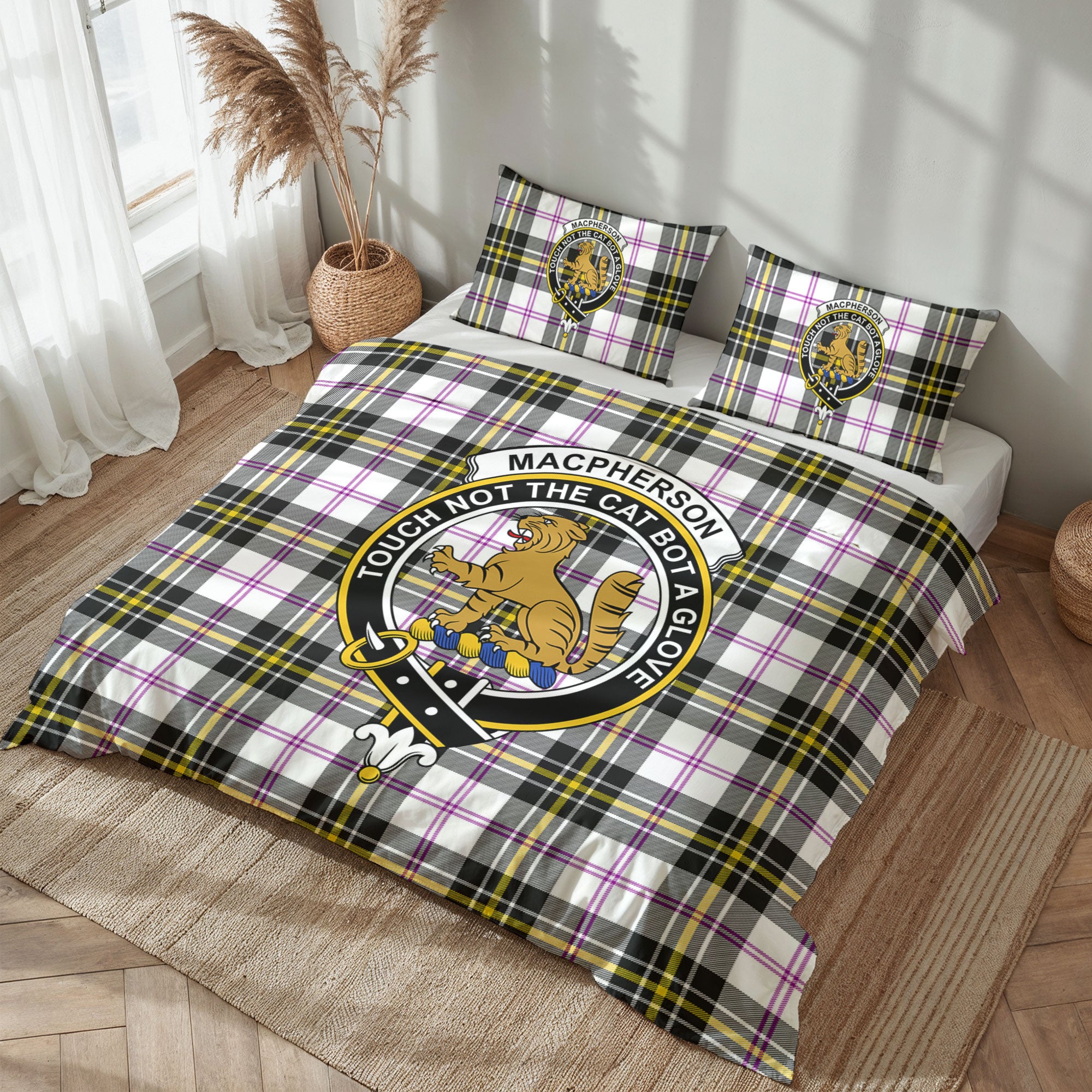 MacPherson Dress Modern Tartan Crest Bedding Set