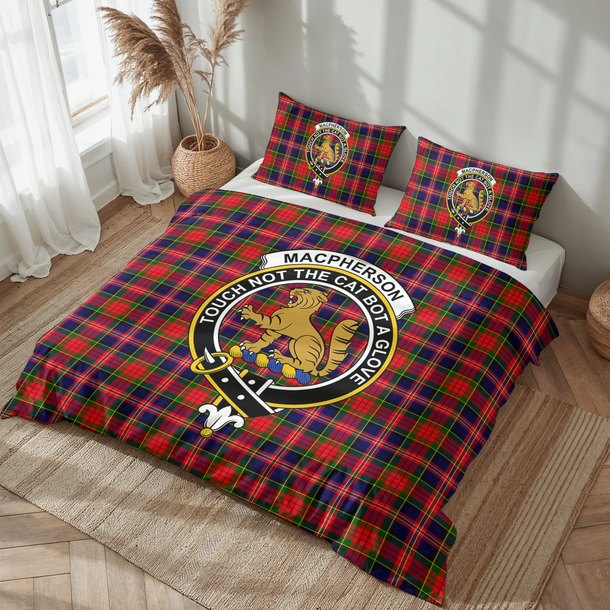 MacPherson Modern Tartan Crest Bedding Set