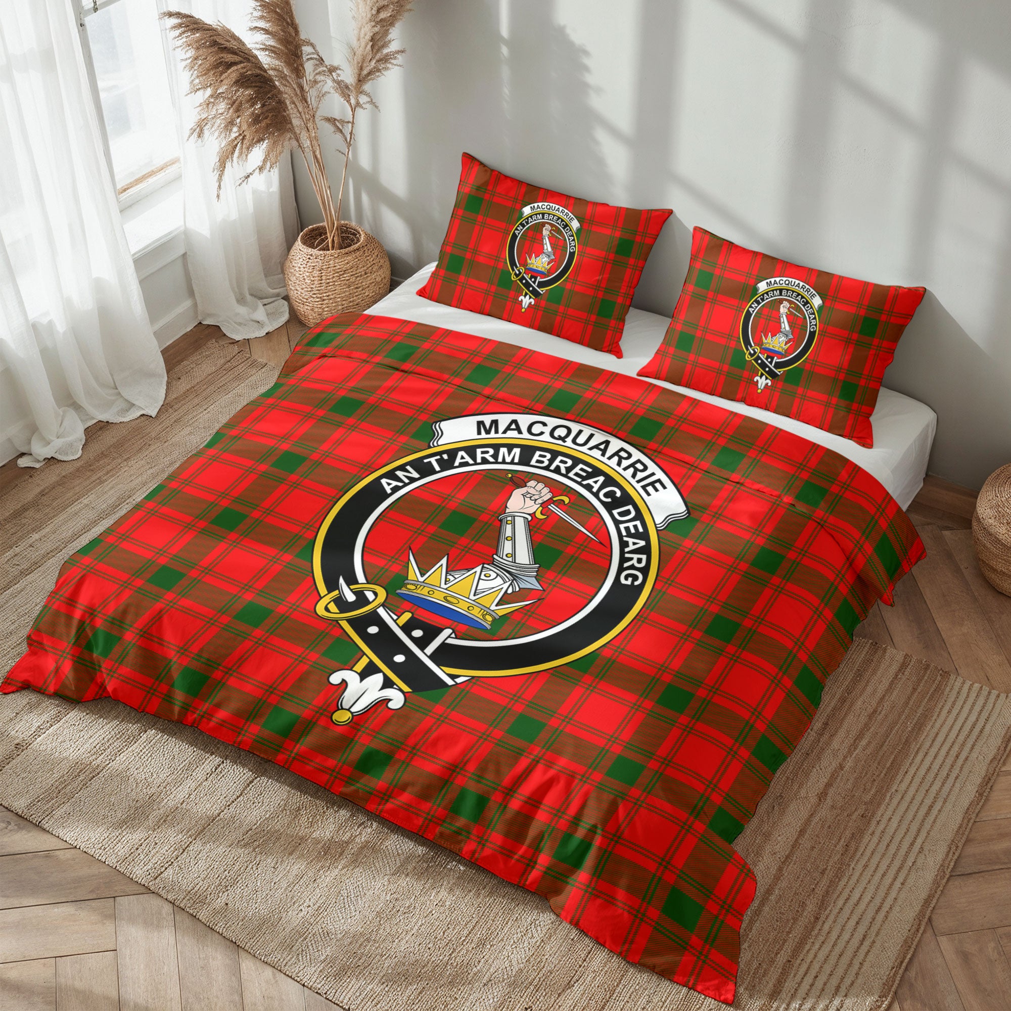 MacQuarrie Tartan Crest Bedding Set