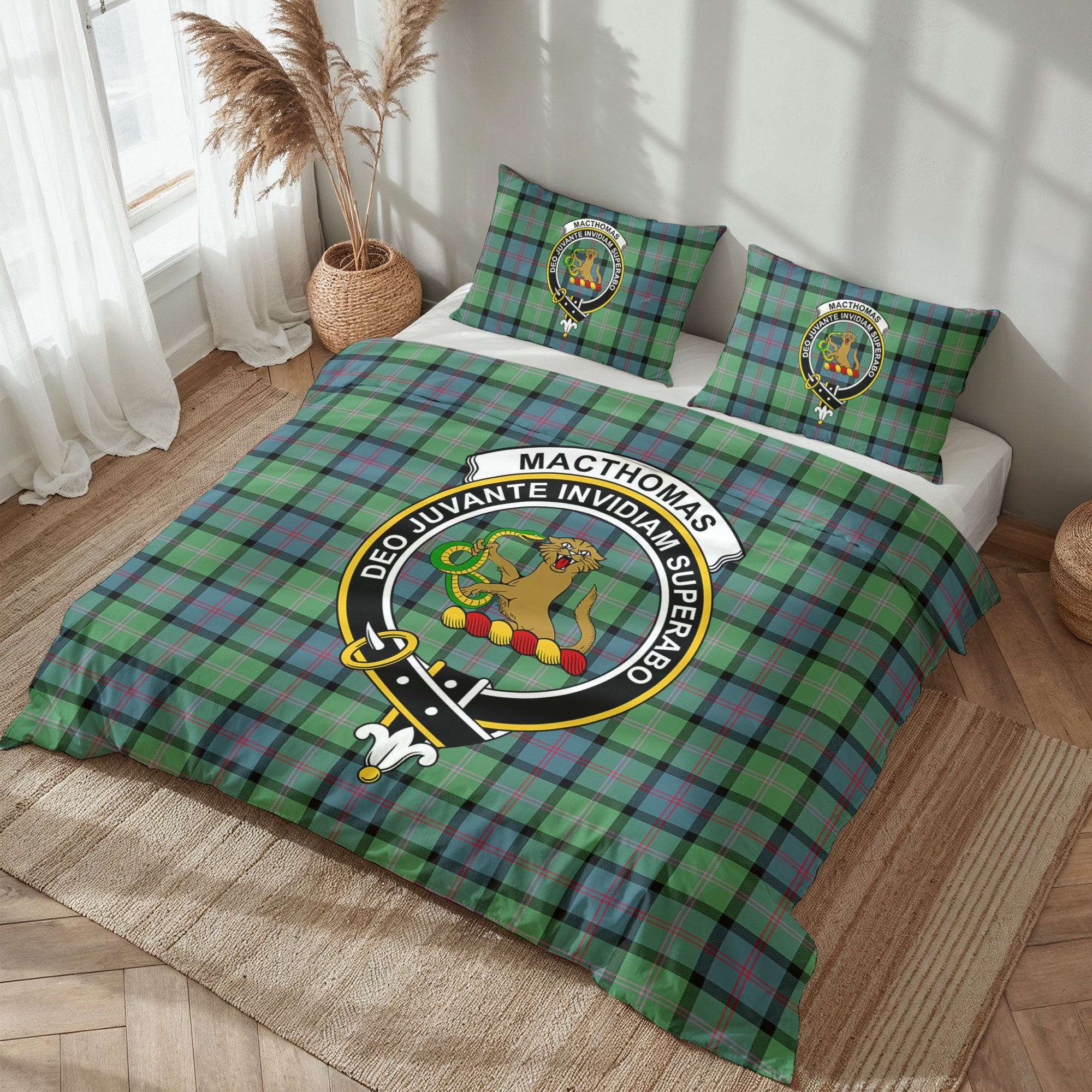 MacThomas Ancient Tartan Crest Bedding Set