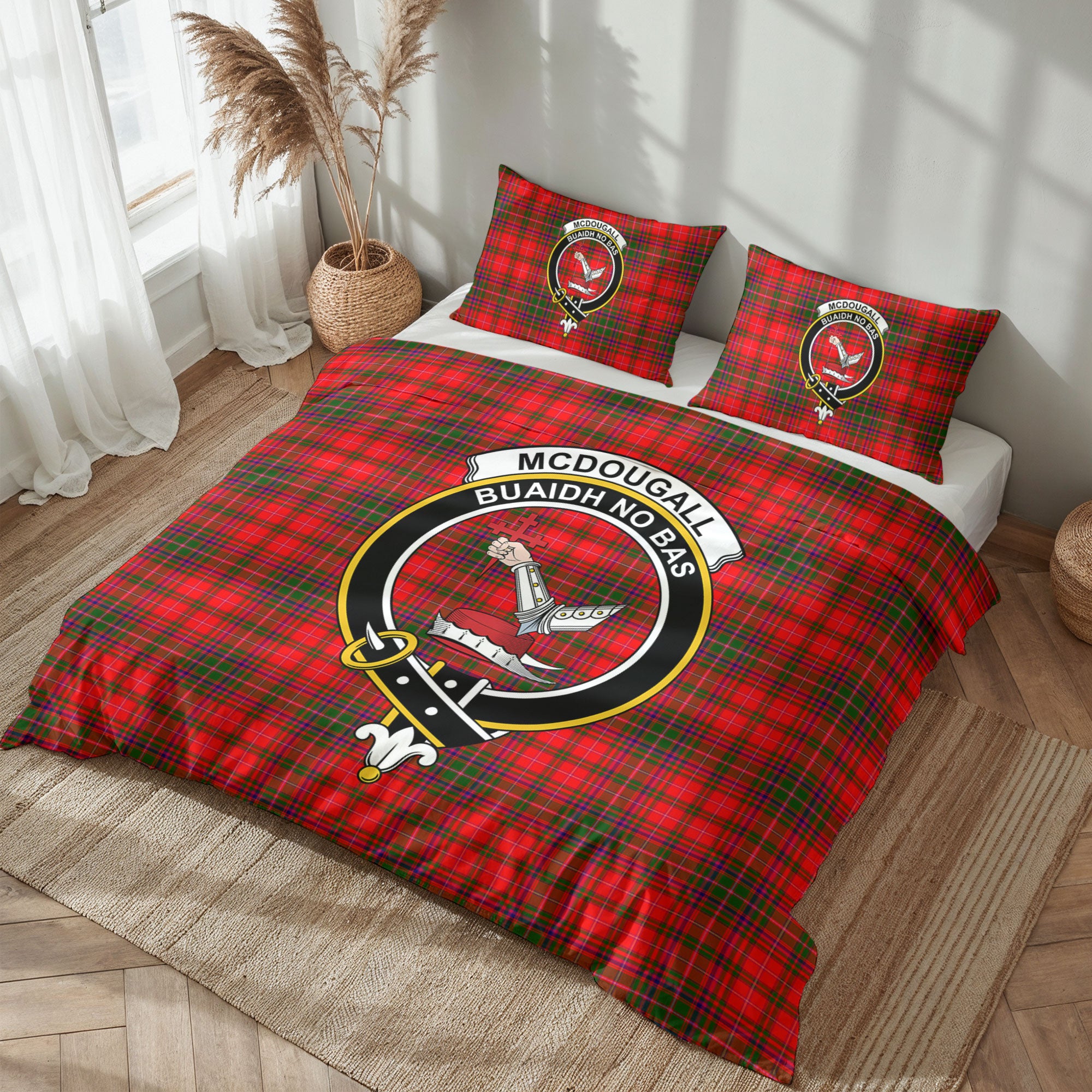 McDougall Modern Tartan Crest Bedding Set
