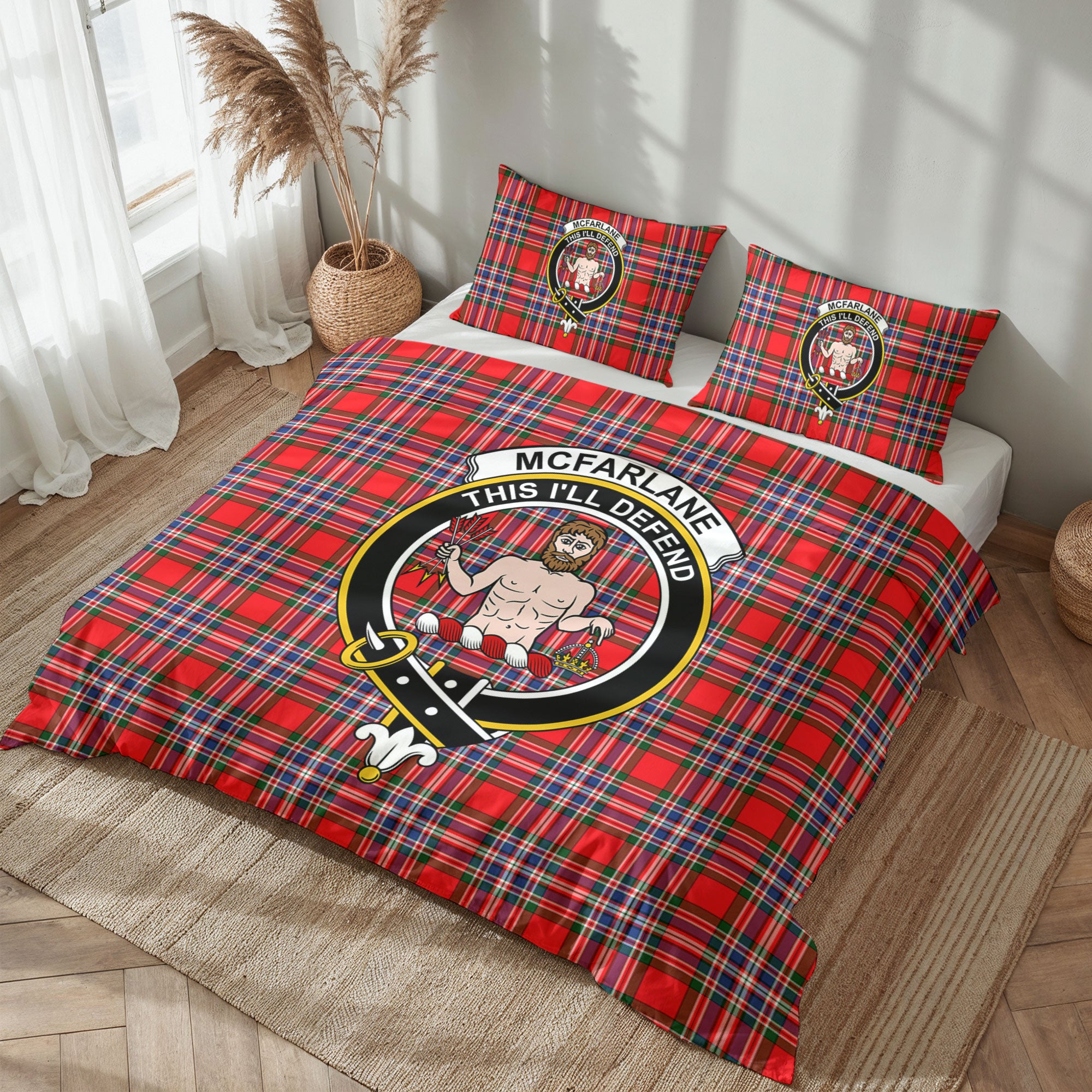 McFarlane Modern Tartan Crest Bedding Set