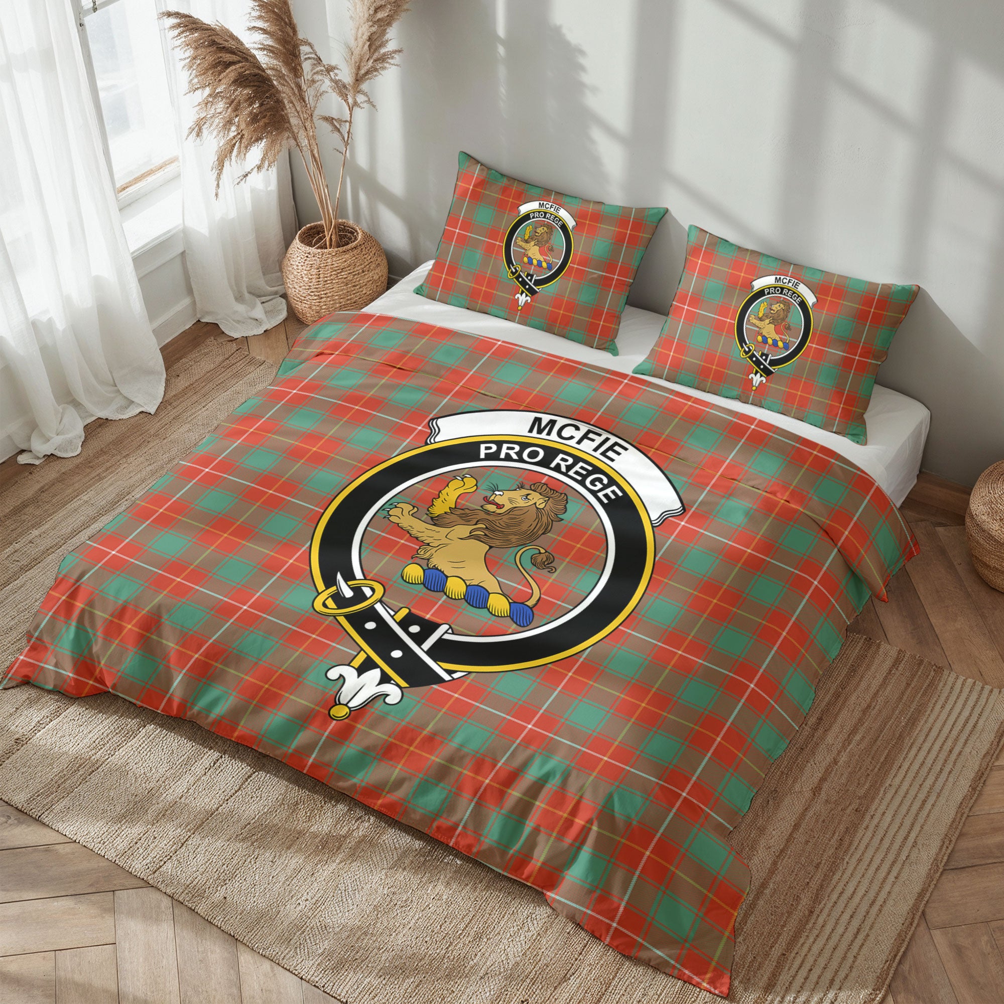McFie Ancient Tartan Crest Bedding Set