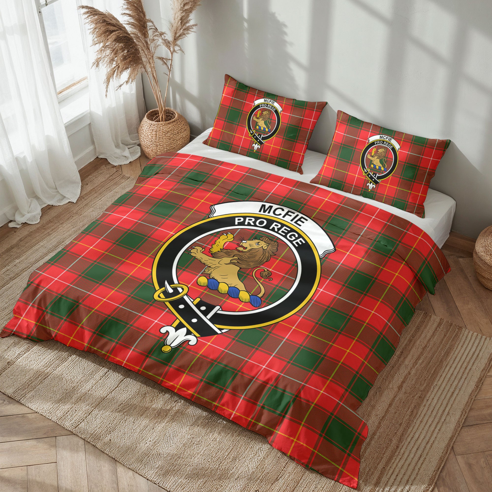 McFie Tartan Crest Bedding Set