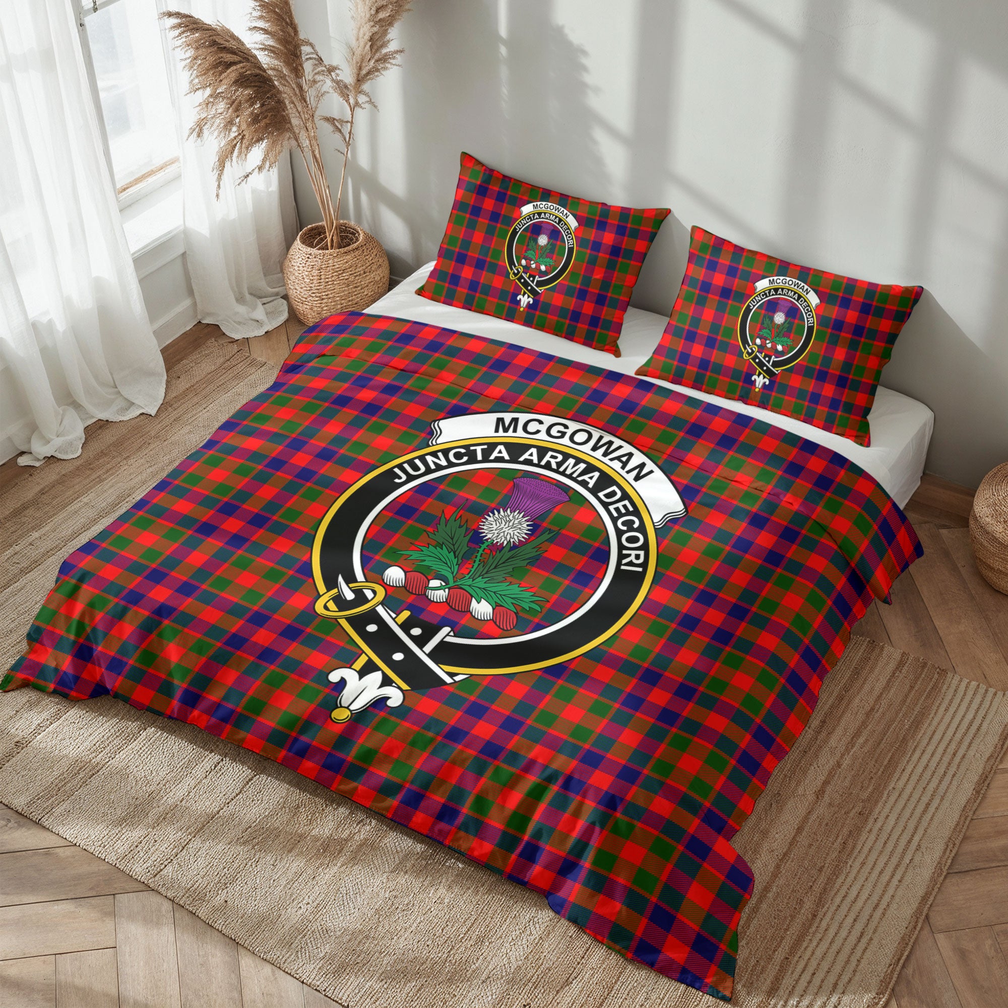 McGowan Tartan Crest Bedding Set