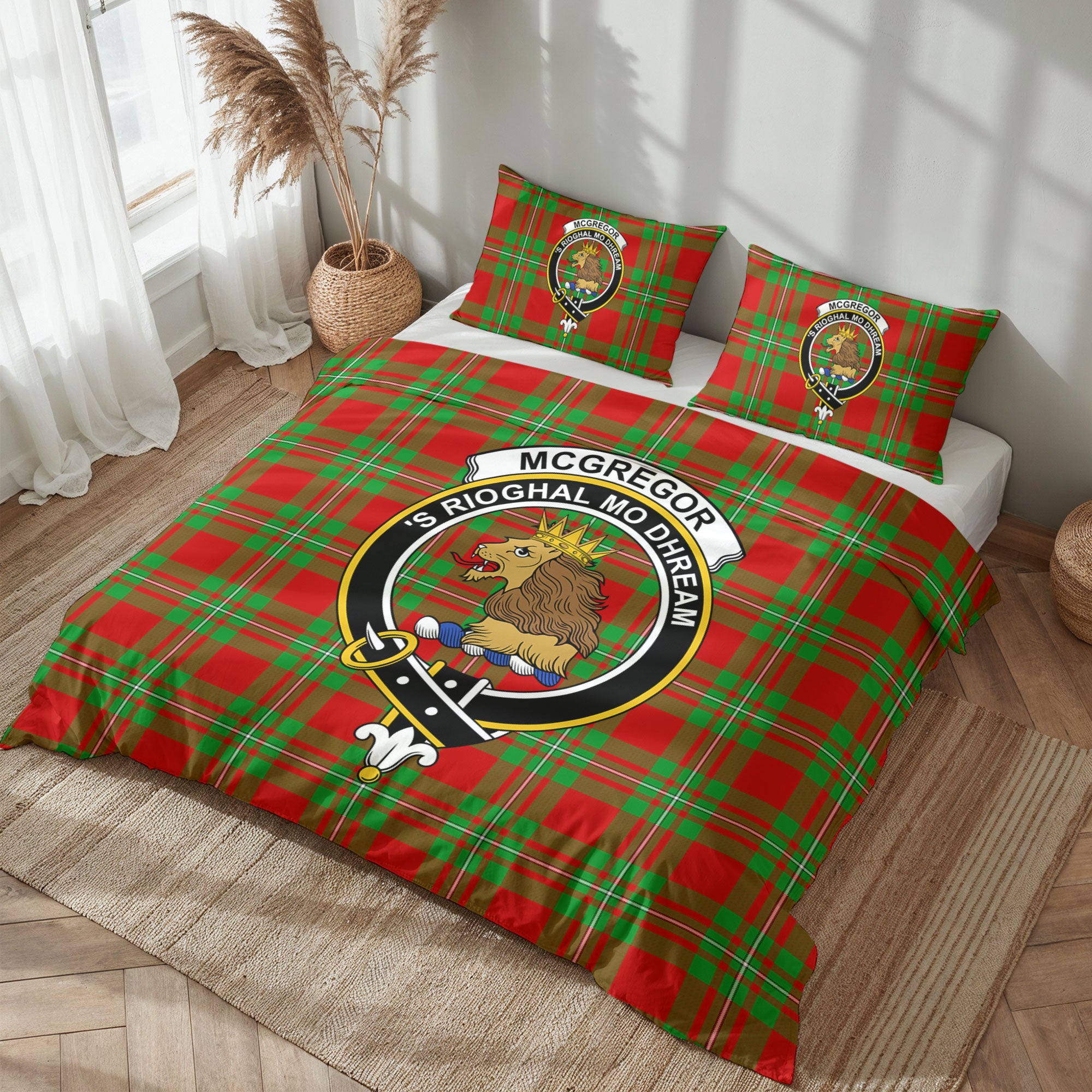 McGregor Modern Tartan Crest Bedding Set