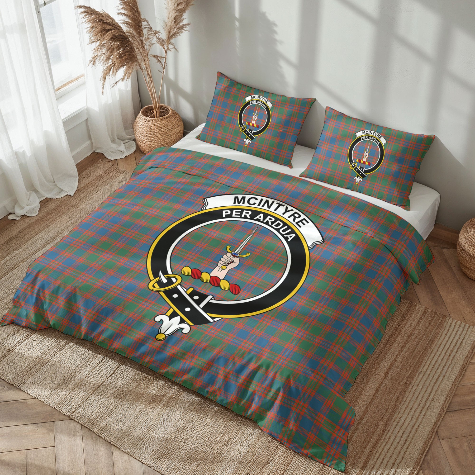 McIntyre Ancient Tartan Crest Bedding Set