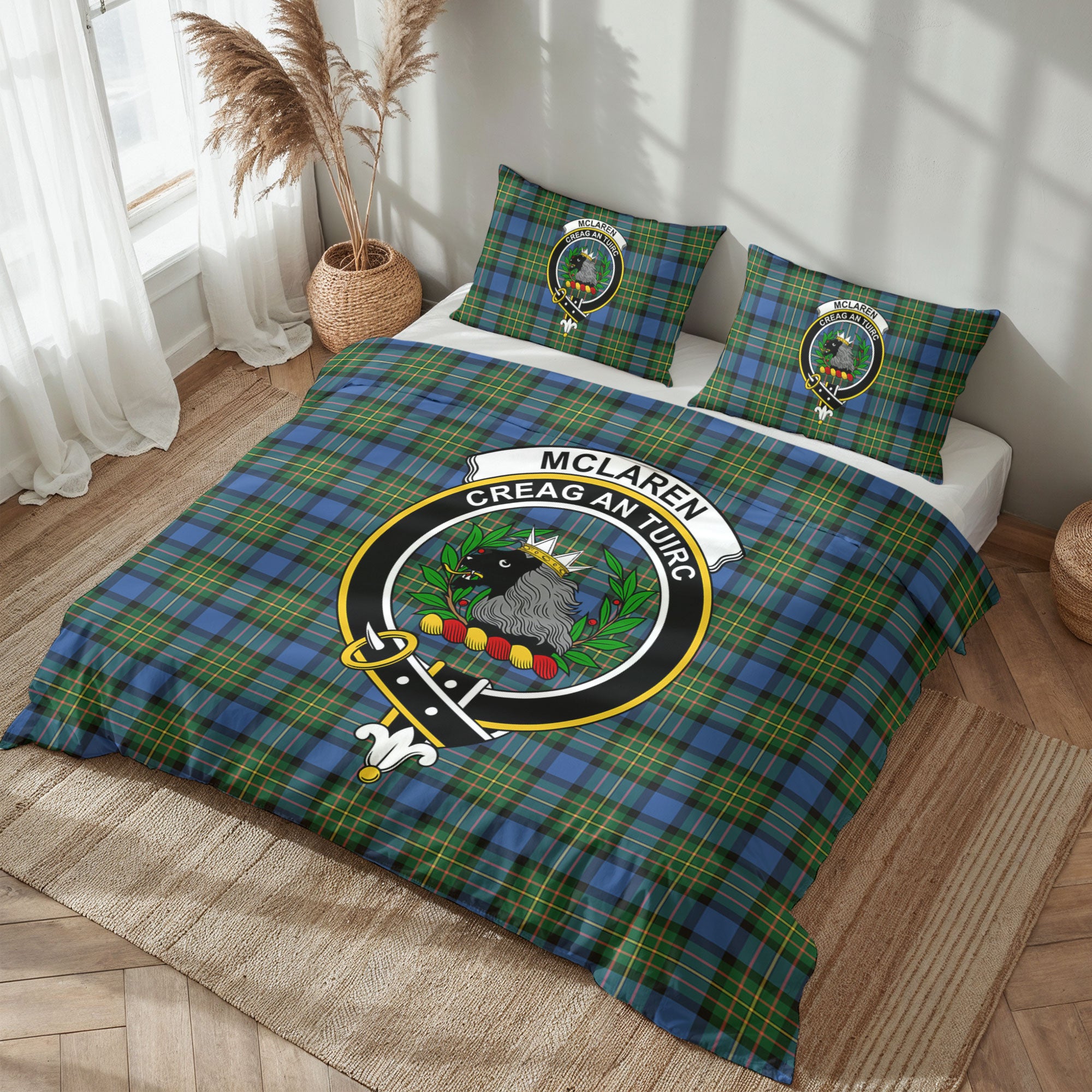 McLaren Ancient Tartan Crest Bedding Set