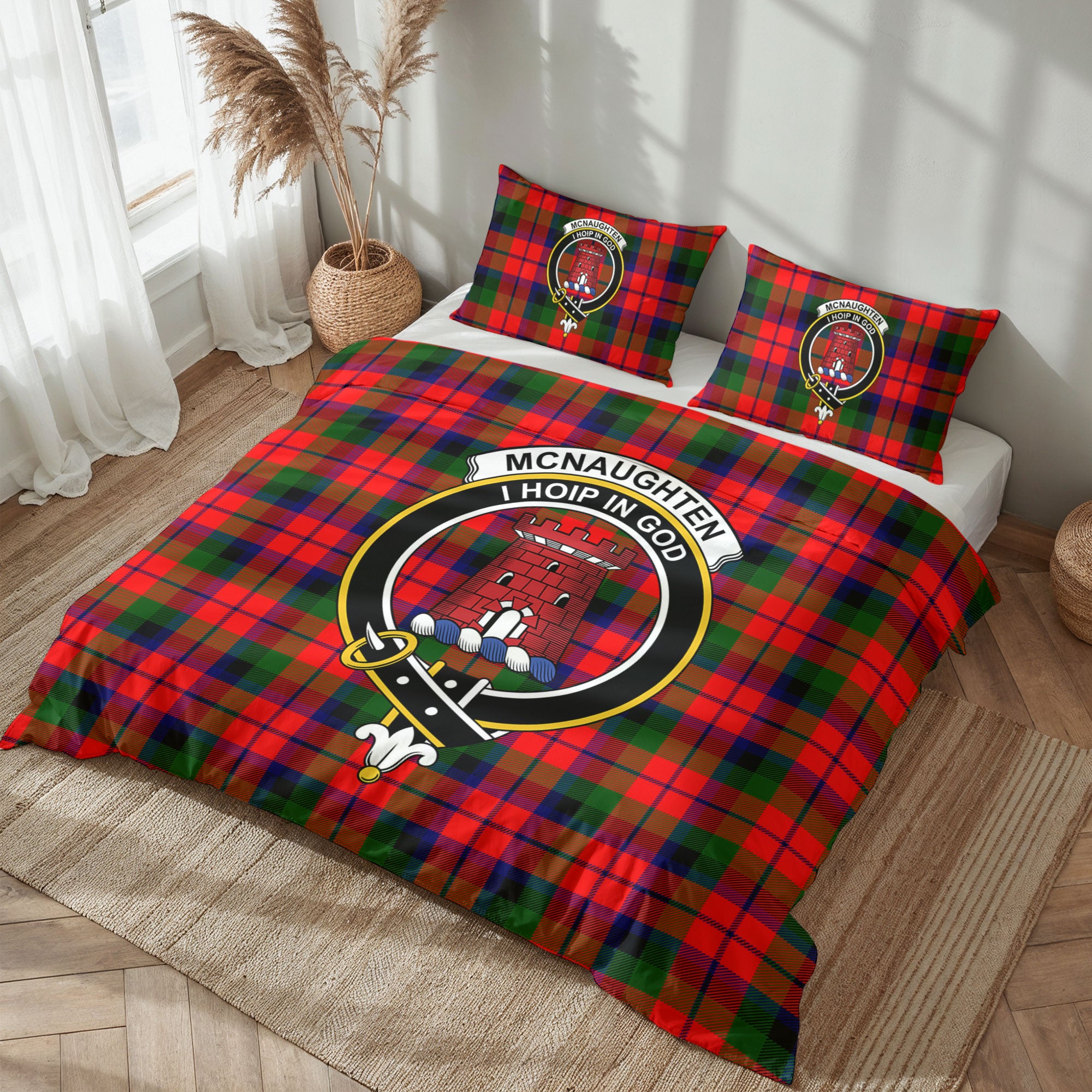 McNaughten Tartan Crest Bedding Set
