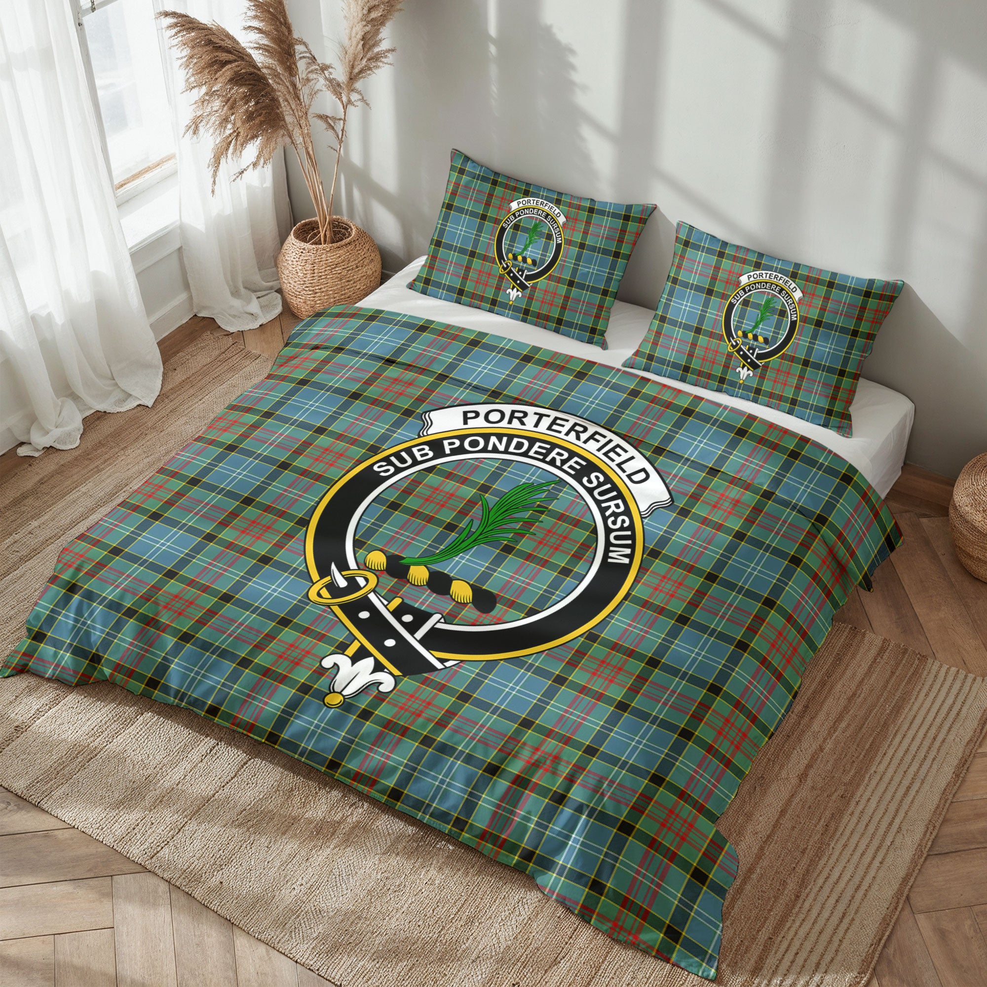 Porterfield Tartan Crest Bedding Set