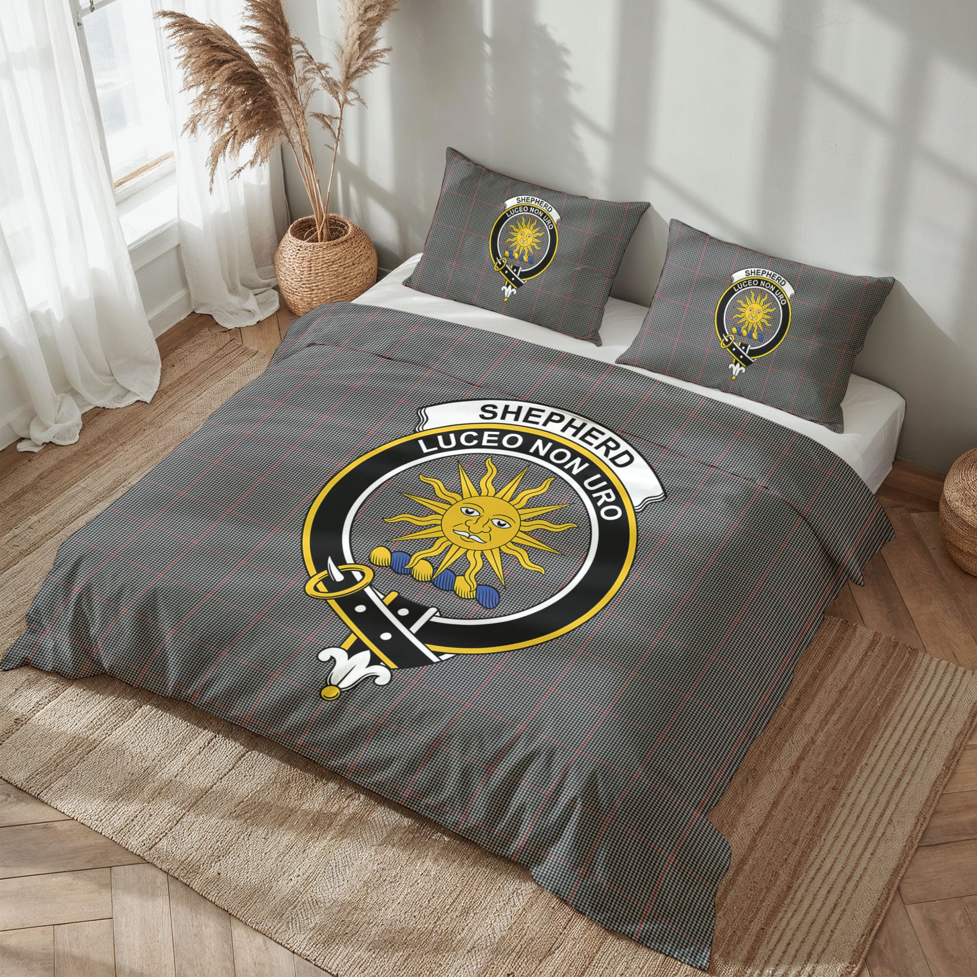 Shepherd Tartan Crest Bedding Set