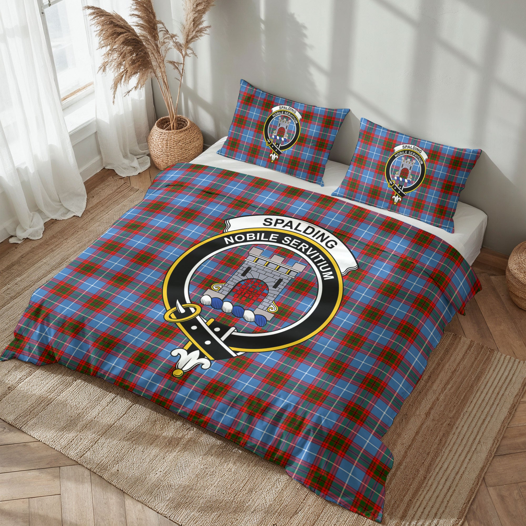 Spalding Tartan Crest Bedding Set