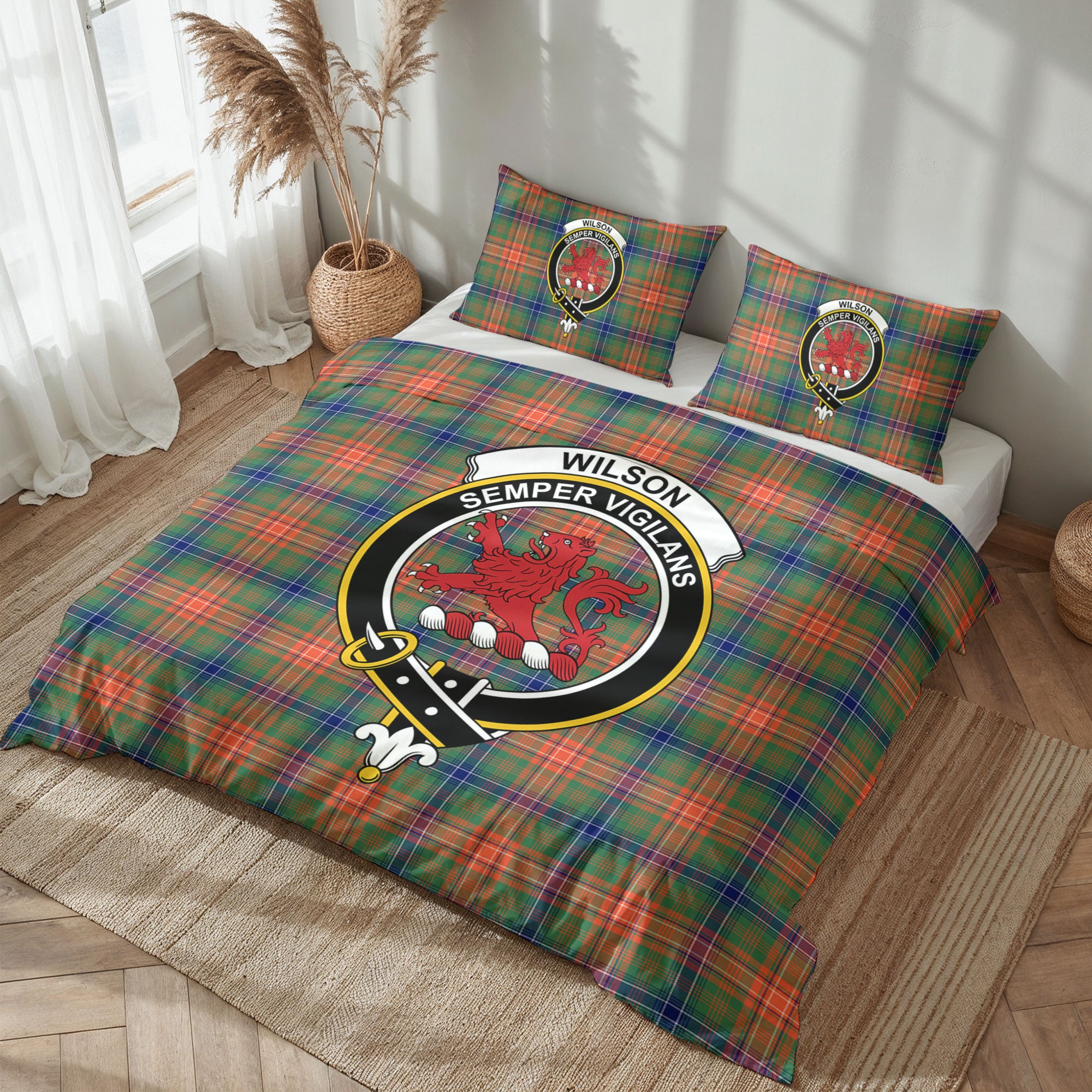 Wilson Ancient Tartan Crest Bedding Set