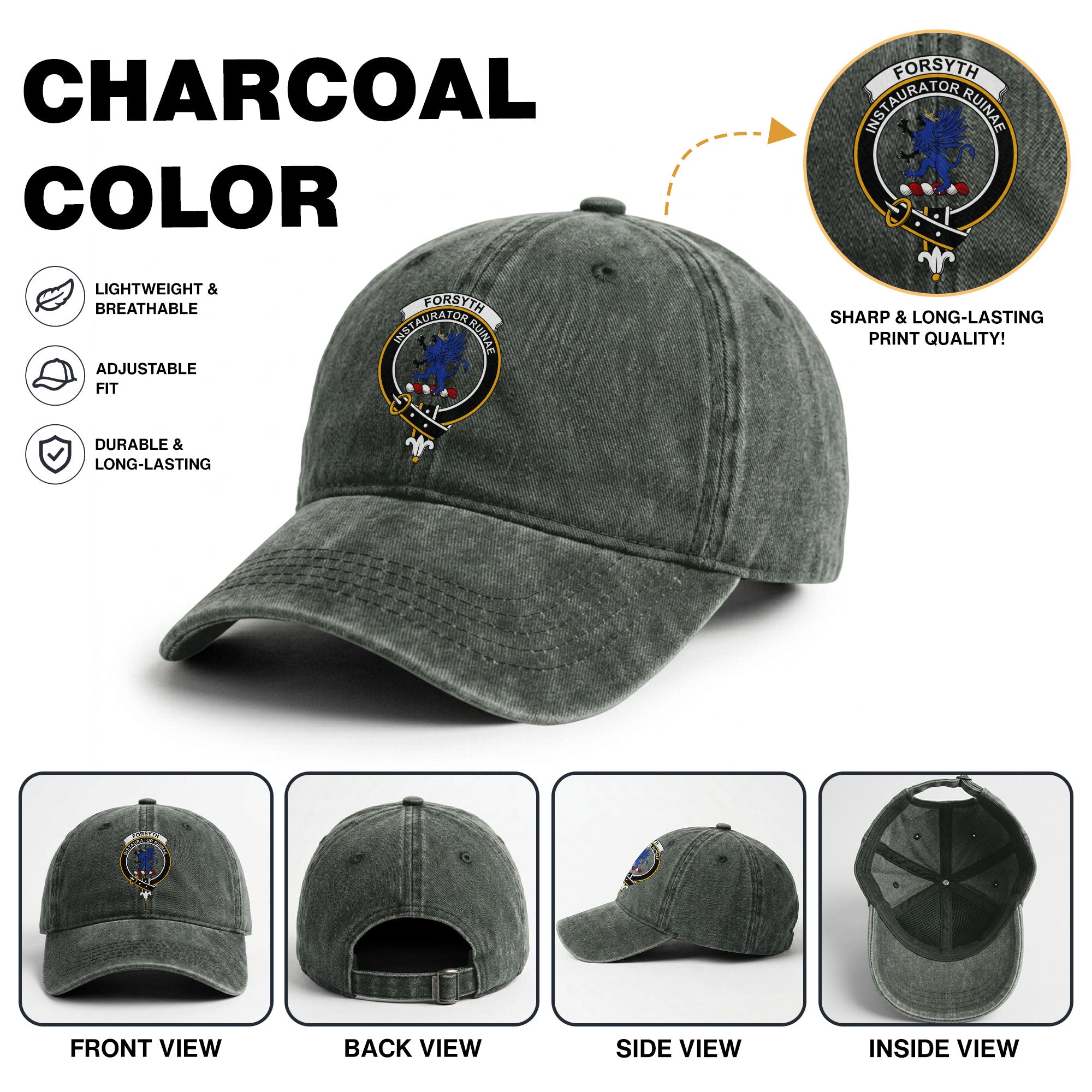 Forsyth Crest Washed Classic Cap