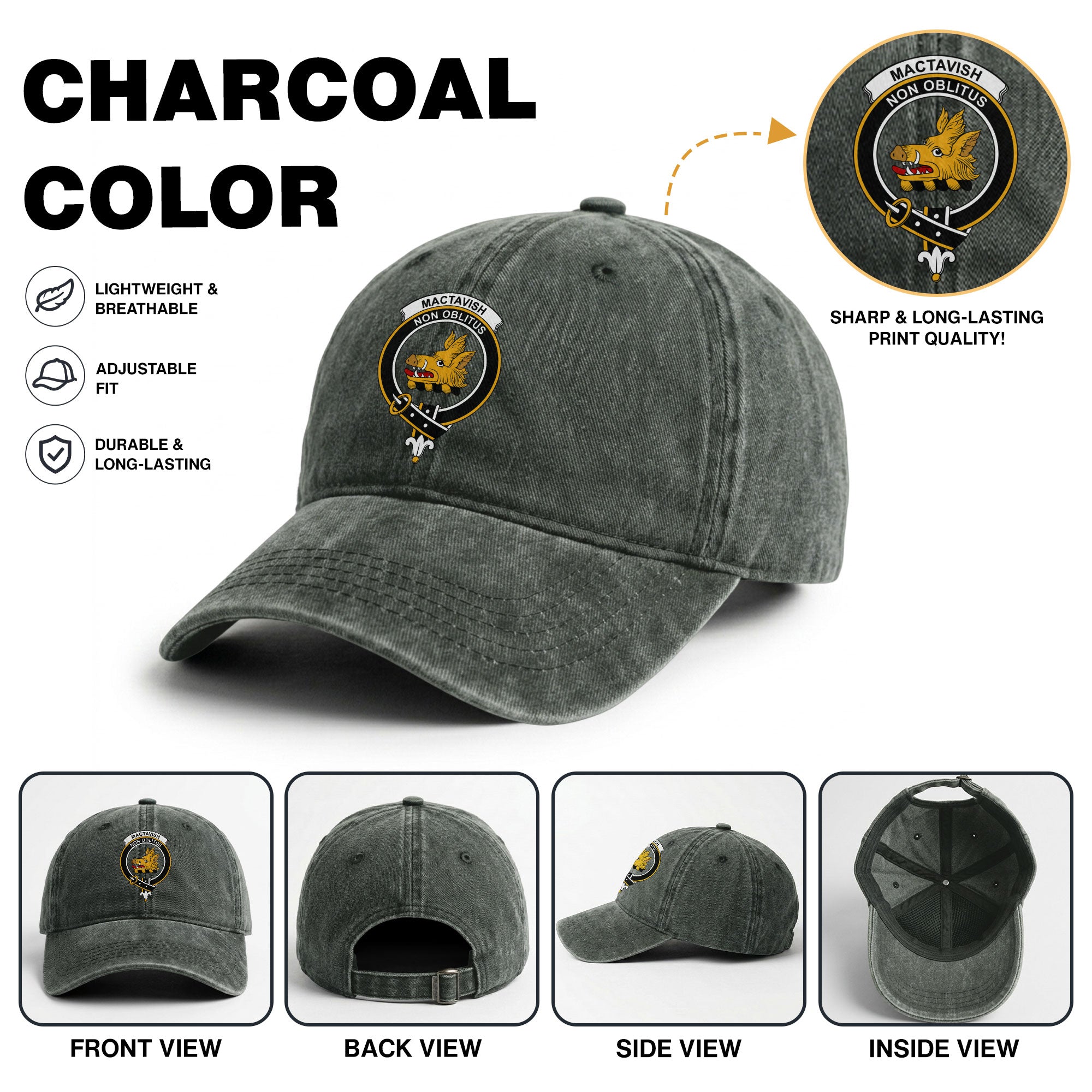 MacTavish Crest Washed Classic Cap