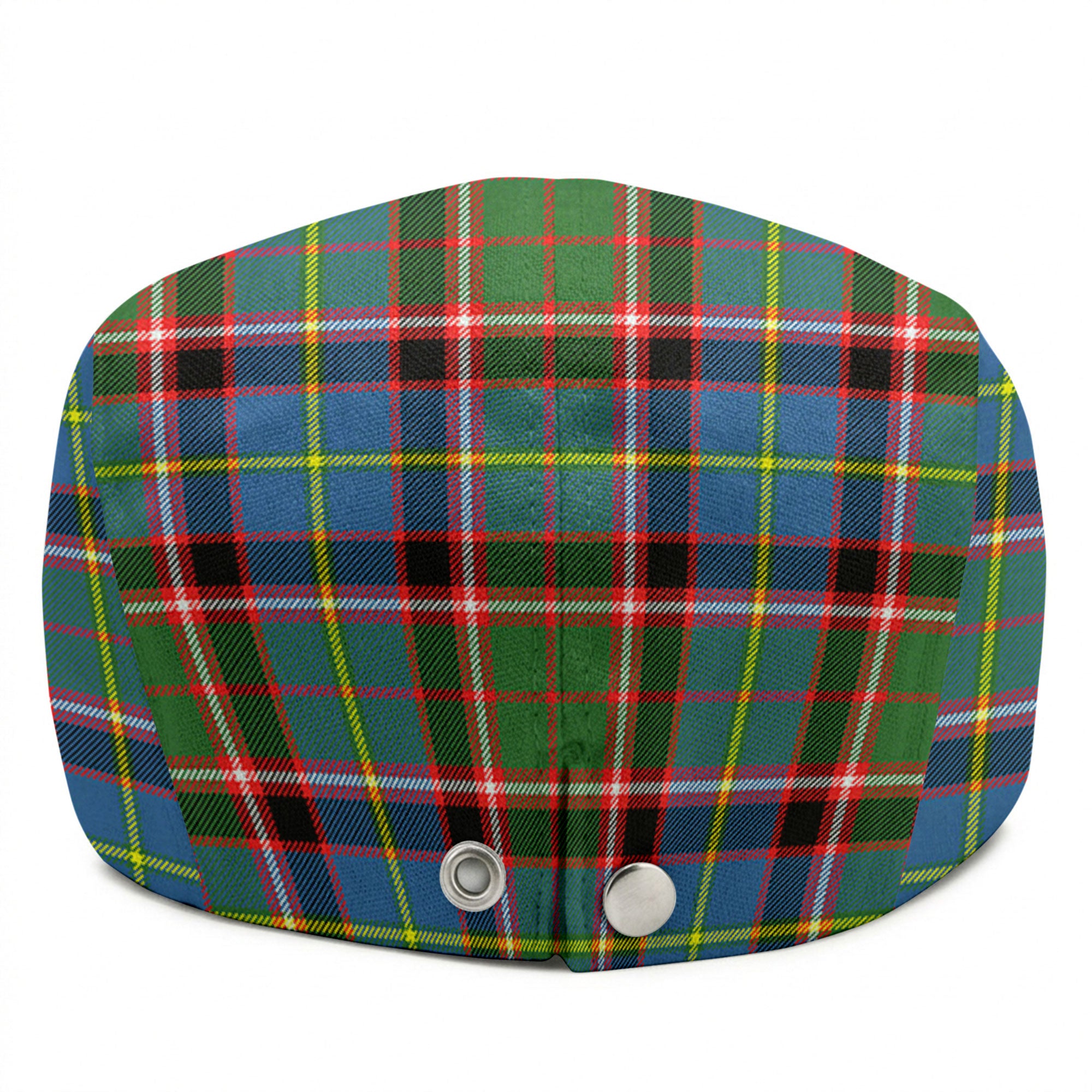 Glass Tartan Flat Caps