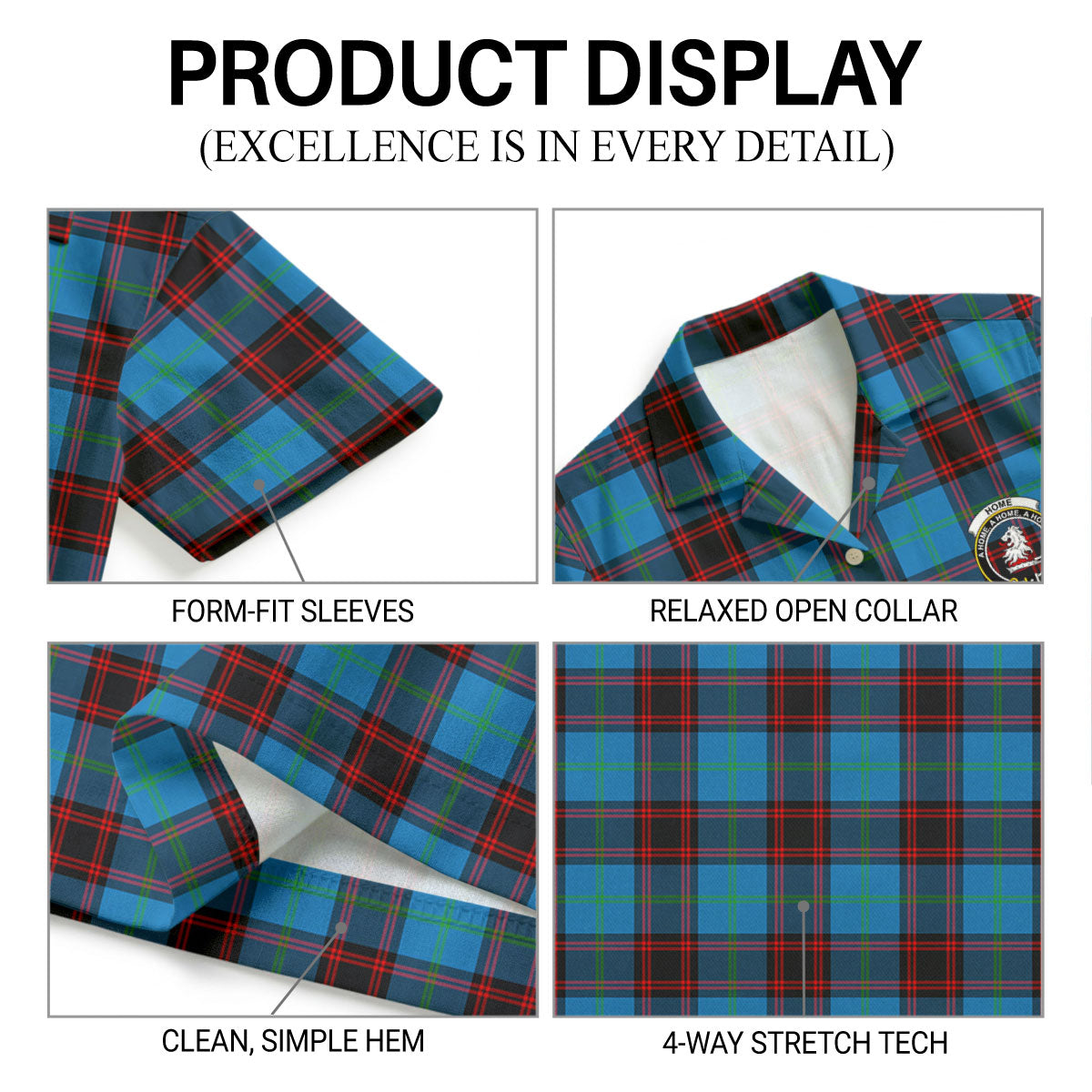 Home Ancient Tartan Crest Hawaiian Shirt