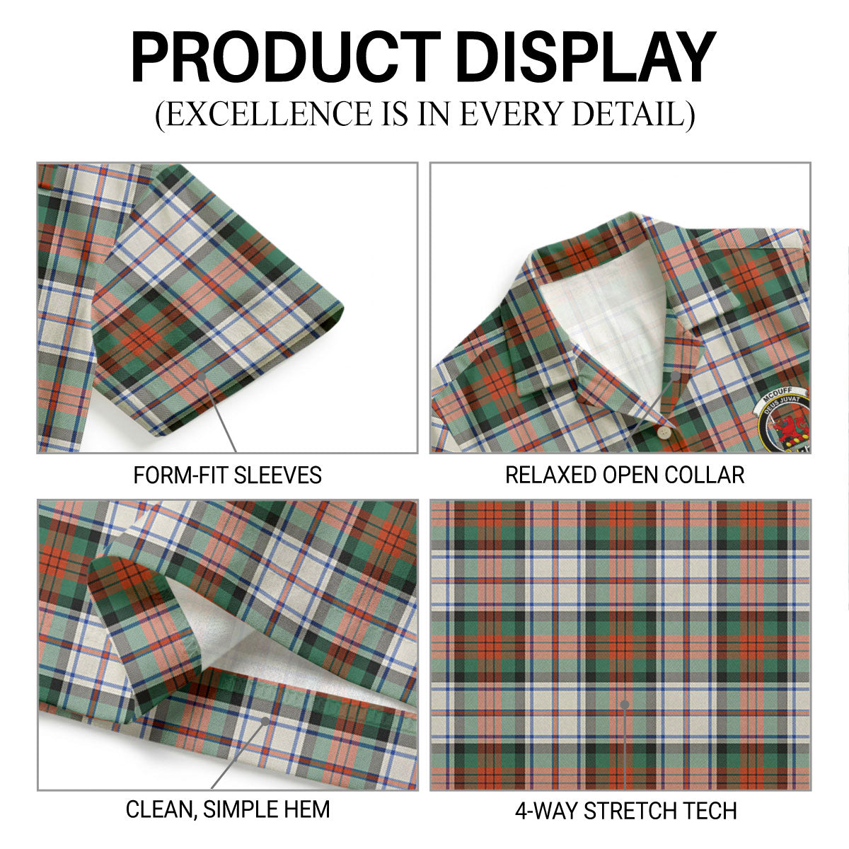McDuff Dress Ancient Tartan Crest Hawaiian Shirt
