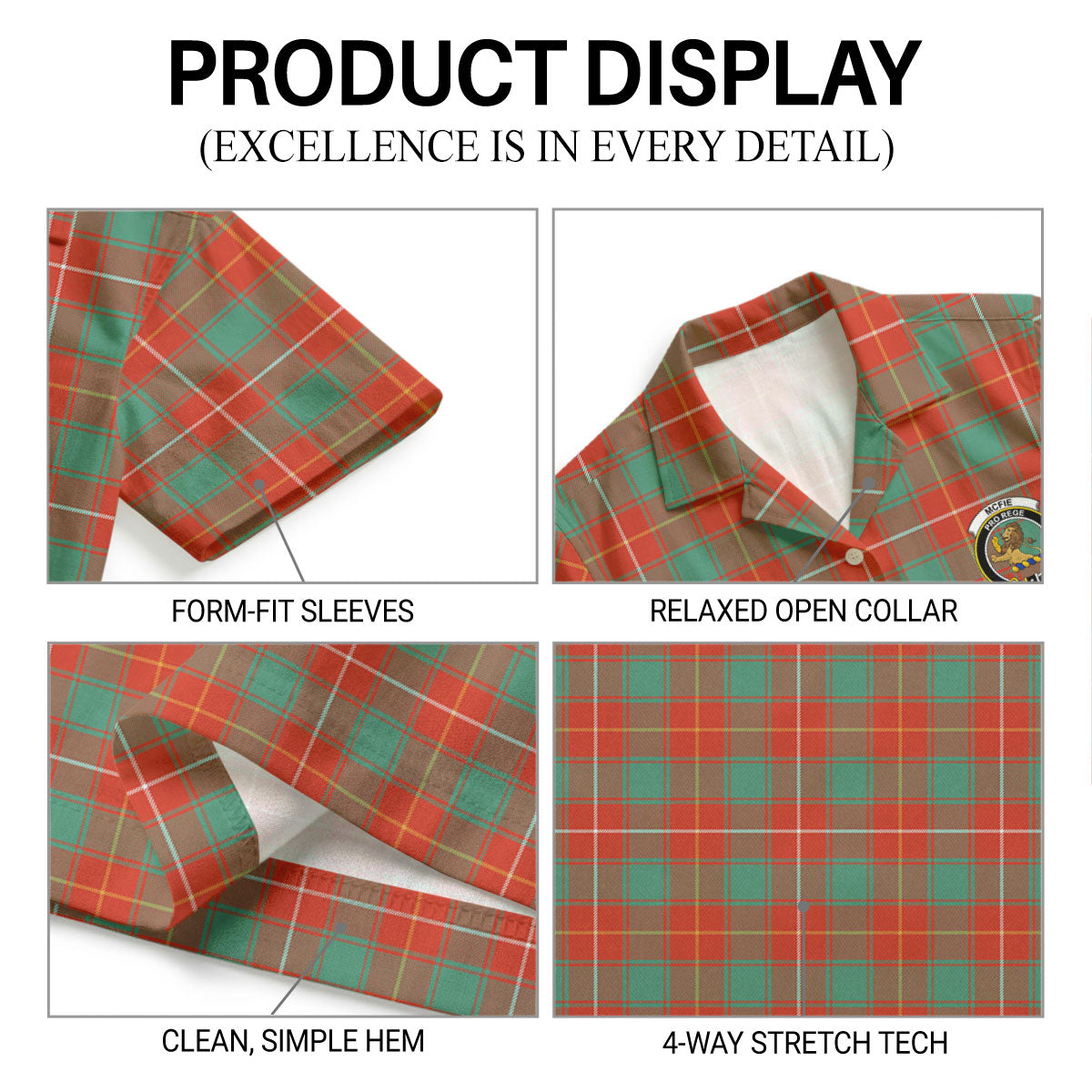 McFie Ancient Tartan Crest Hawaiian Shirt